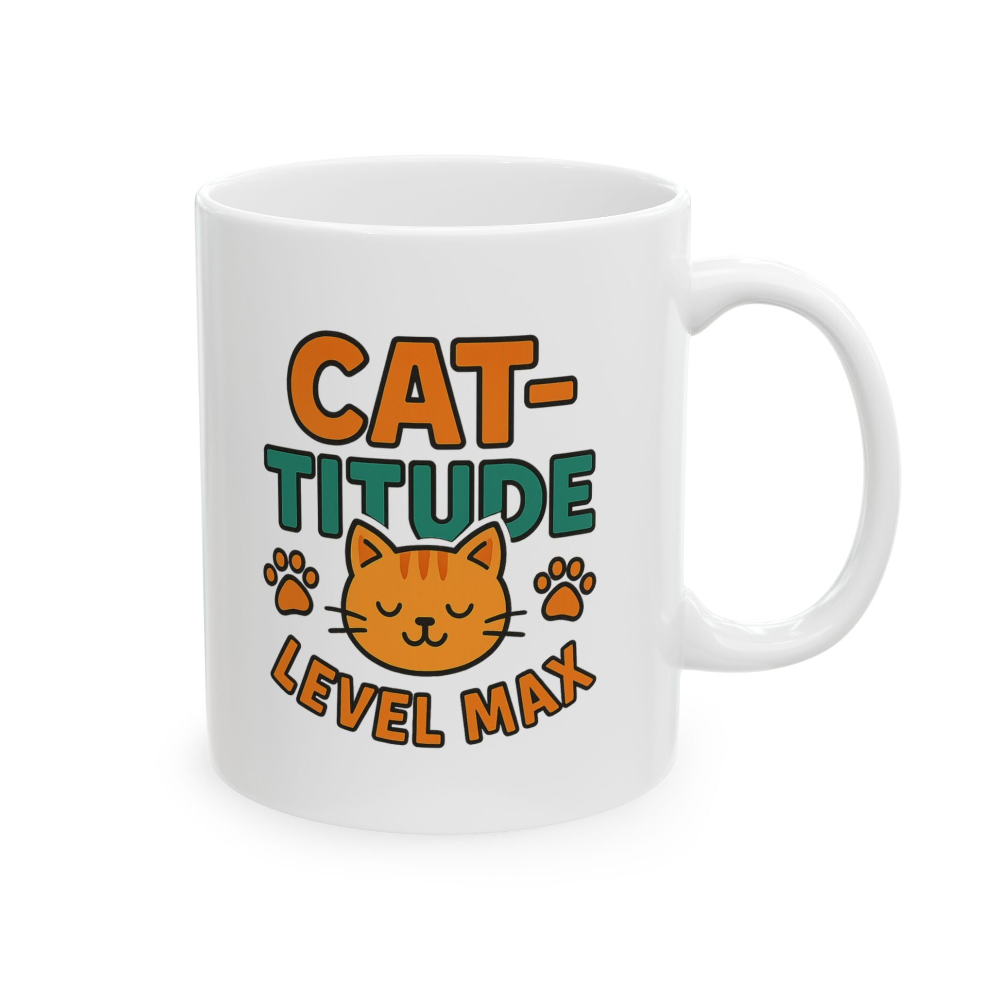 I Have Cat-titude And I Know It Coffee Mug | Funny Cat Gift | Ceramic Mug