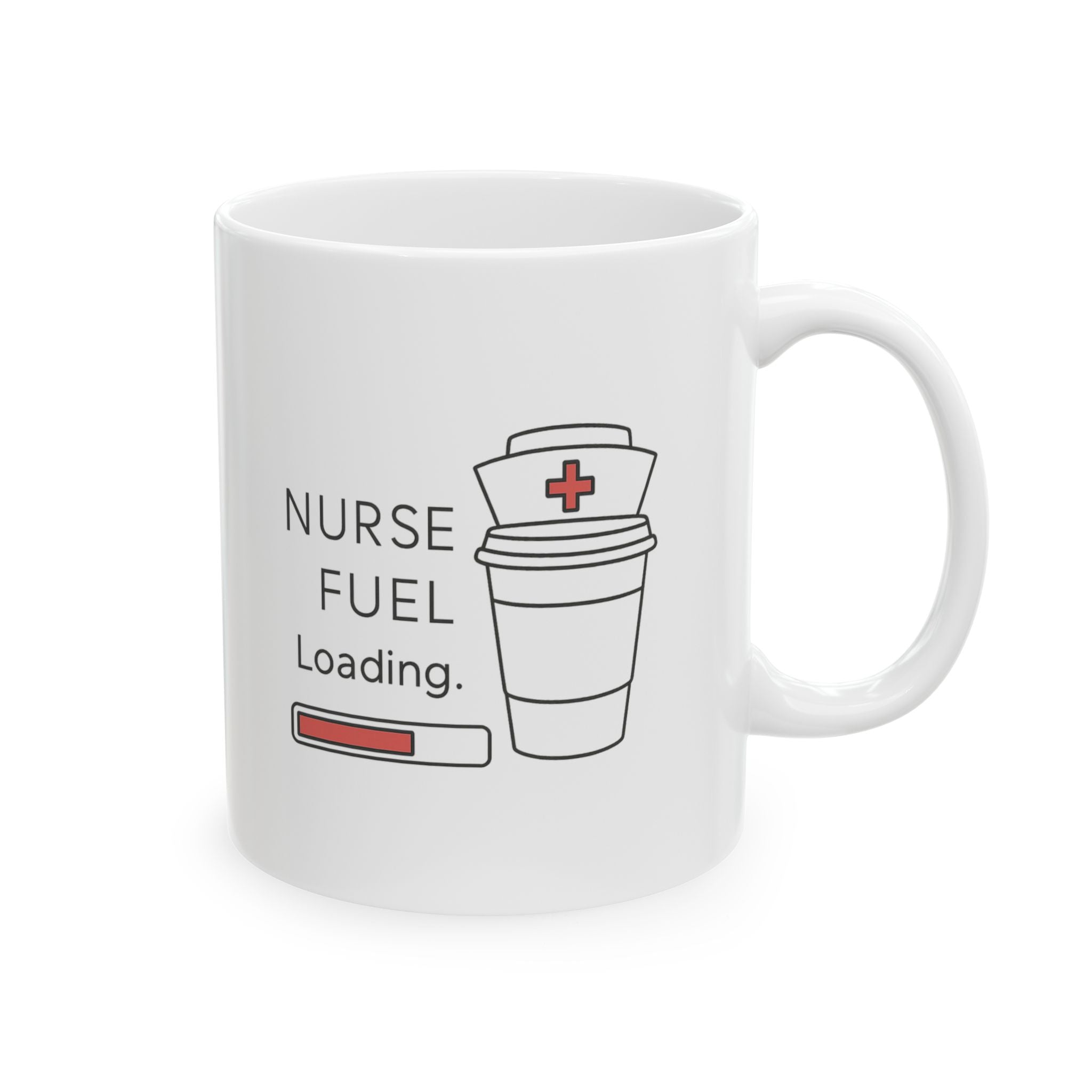 This Is Nurse Fuel Coffee Mug | Funny Nurse Coffee Humor | Ceramic Mug