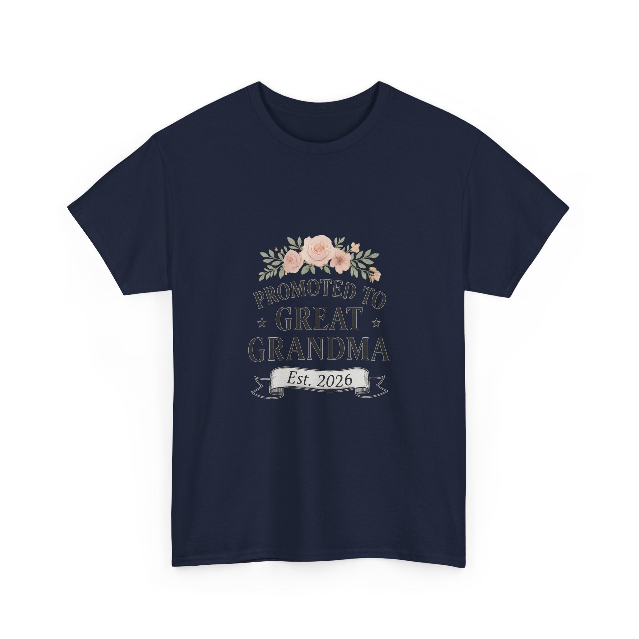 Promoted To Great Grandma Est 2026 T-Shirt | Gift for Grandma | Graphic Tee