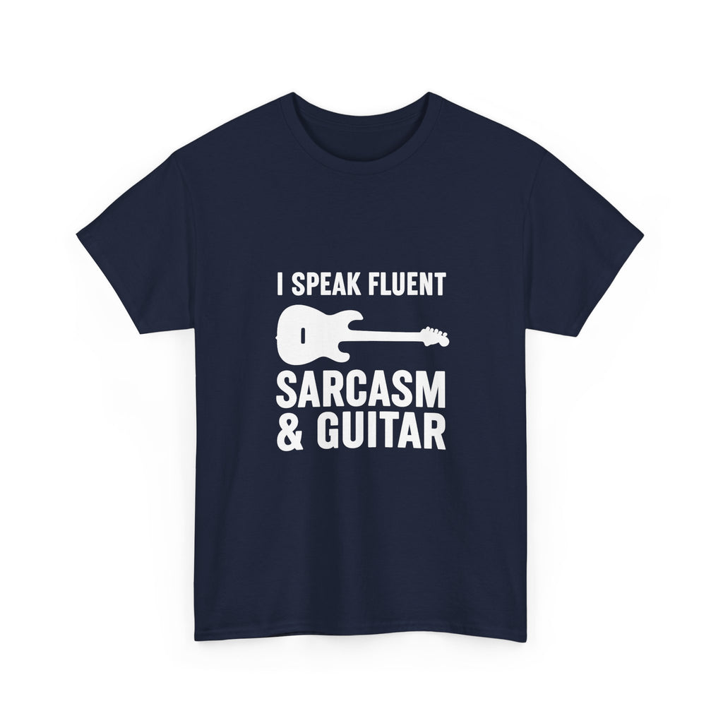 Sarcasm and Guitar Music T-Shirt | Music Lover Gift | Graphic Tee