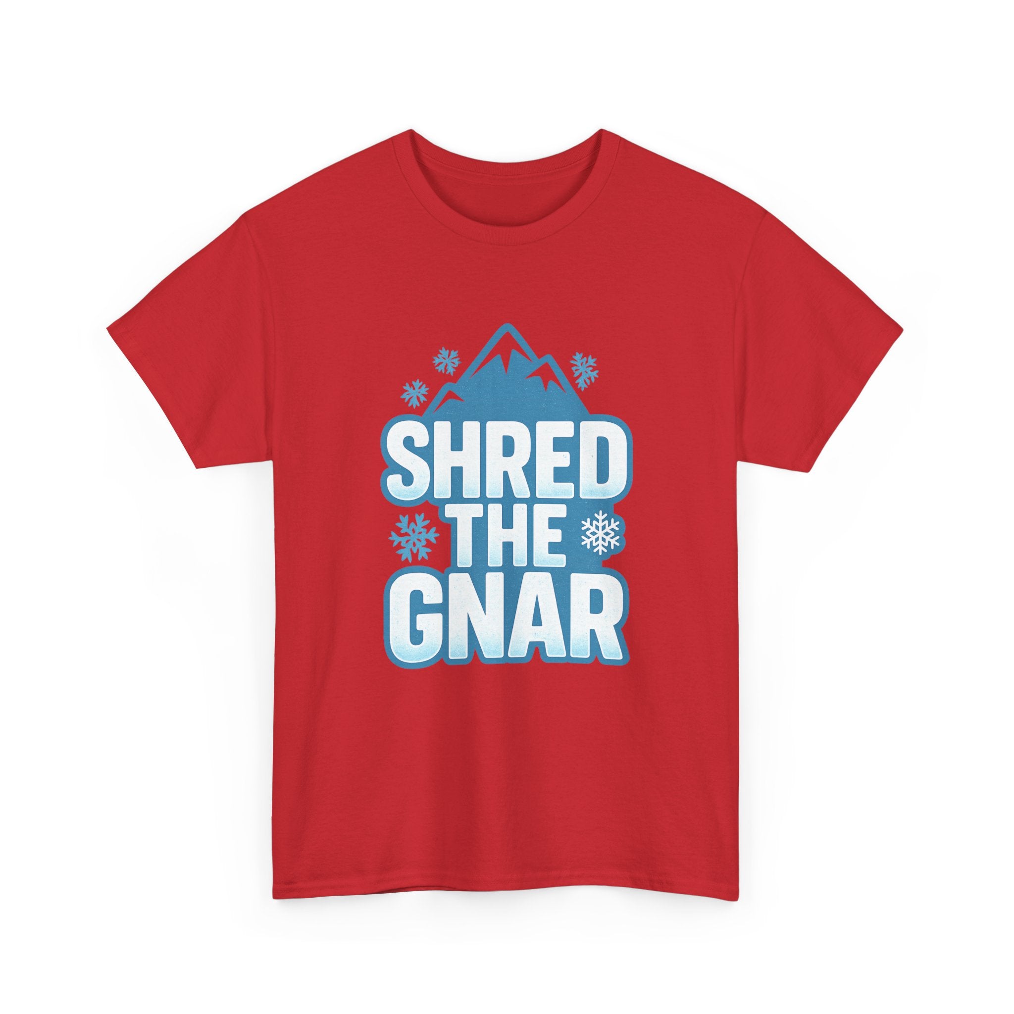 Snowboarder Shred The Gnar T-Shirt | Unique Gift | Graphic Tee
