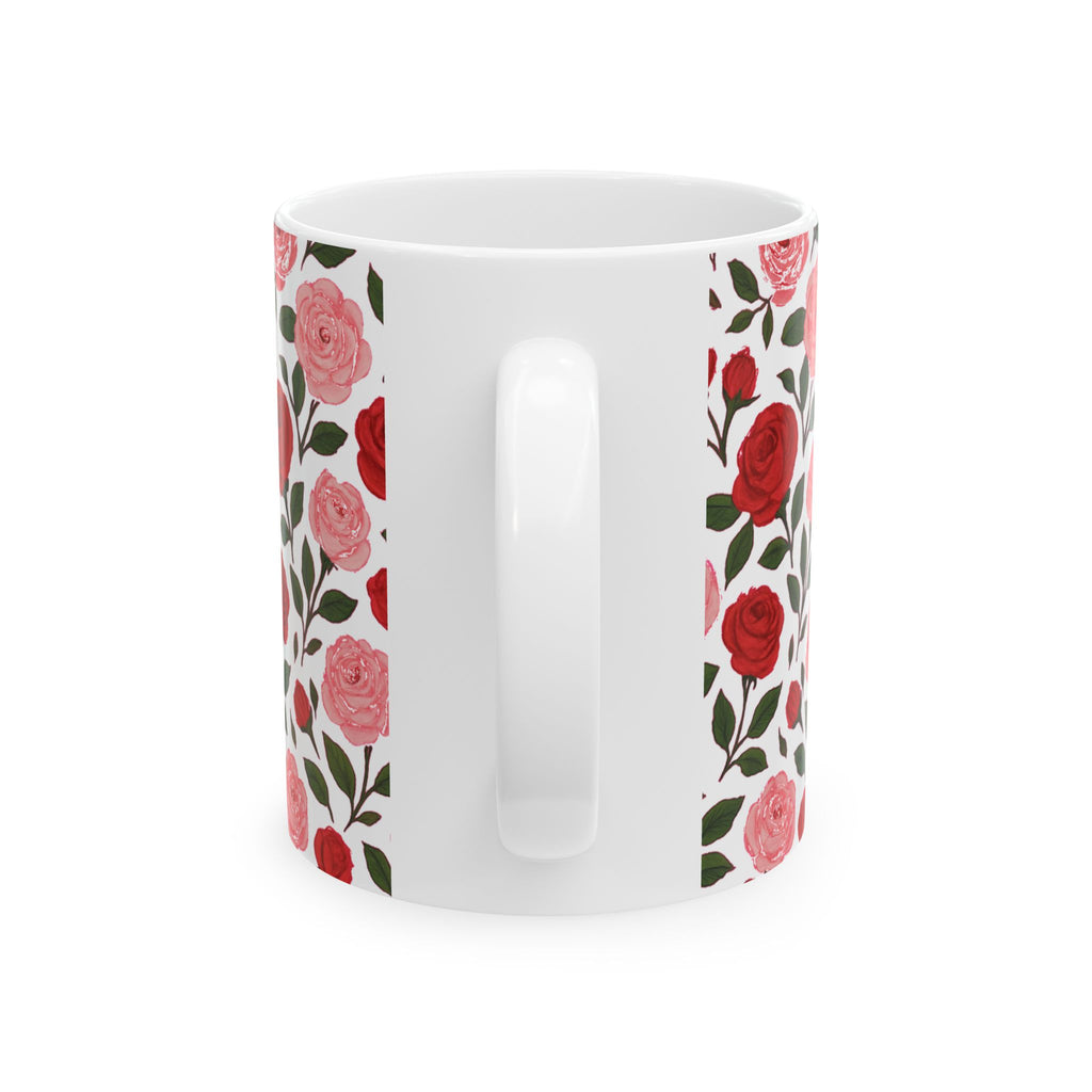 Pink Roses Coffee Mug | Unique Gift | Ceramic Mug