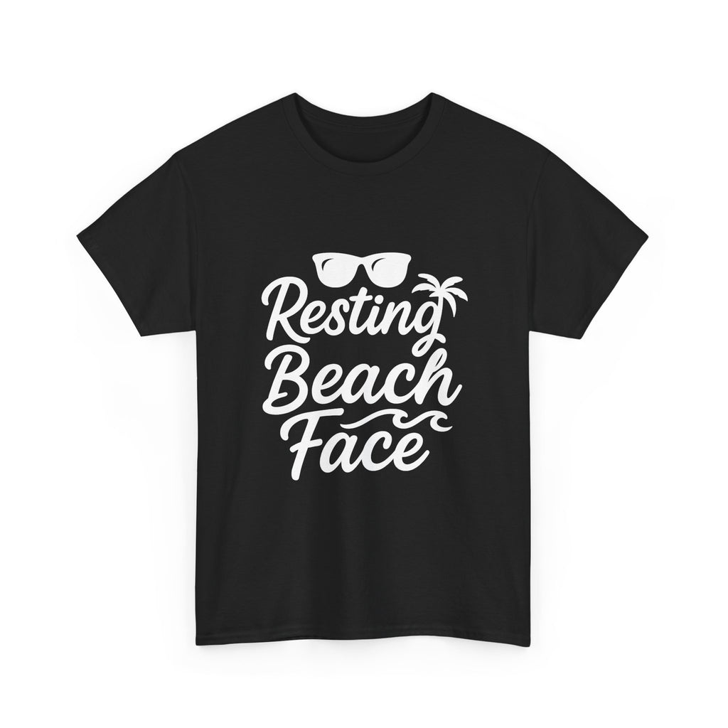 Resting Beach Face Vacation T-Shirt | Cat Lover Gift | Graphic Tee