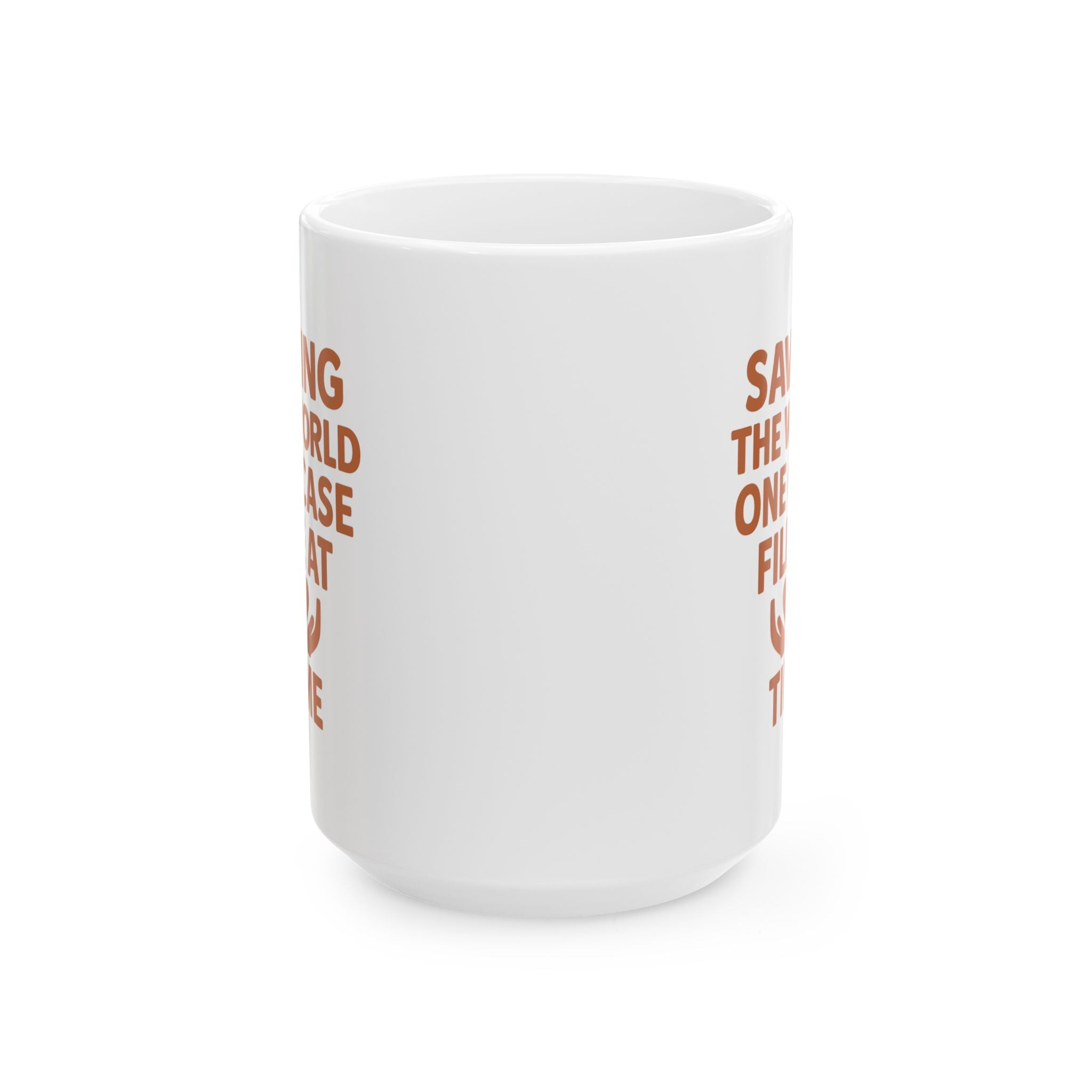 Social Worker Saving The World One Case File At A Time Coffee Mug | Unique Gift | Ceramic Mug