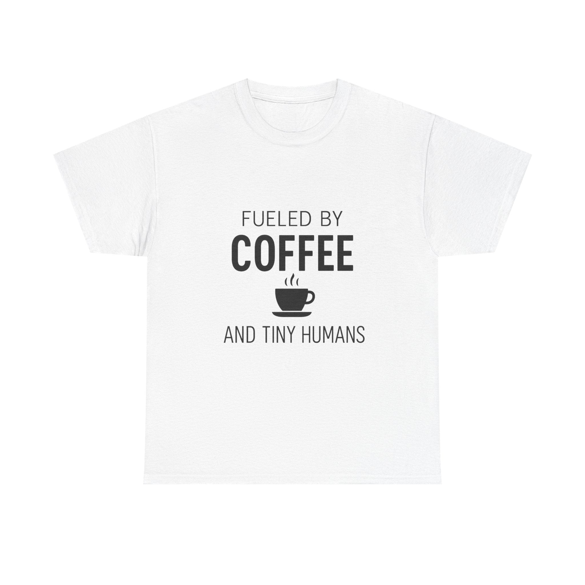 Fueled by Coffee Tiny Humans Teacher T-Shirt | Teacher Gift | Graphic Tee