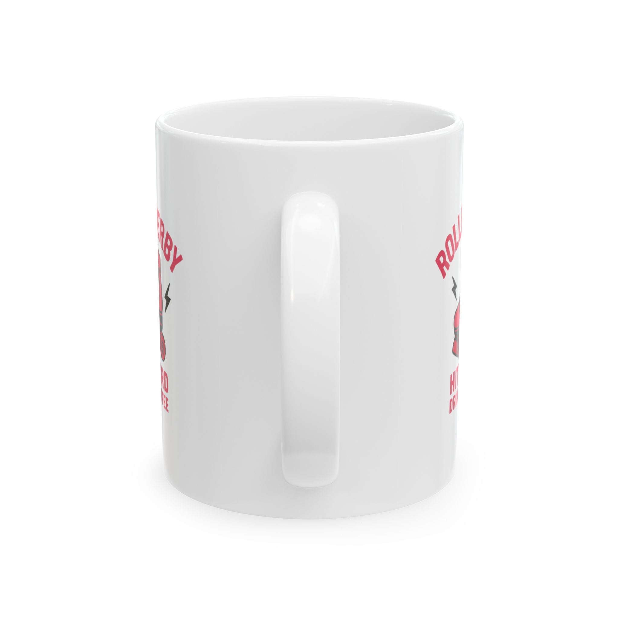 Roller Derby Queen Hits Hard Drinks Coffee Ceramic Mug