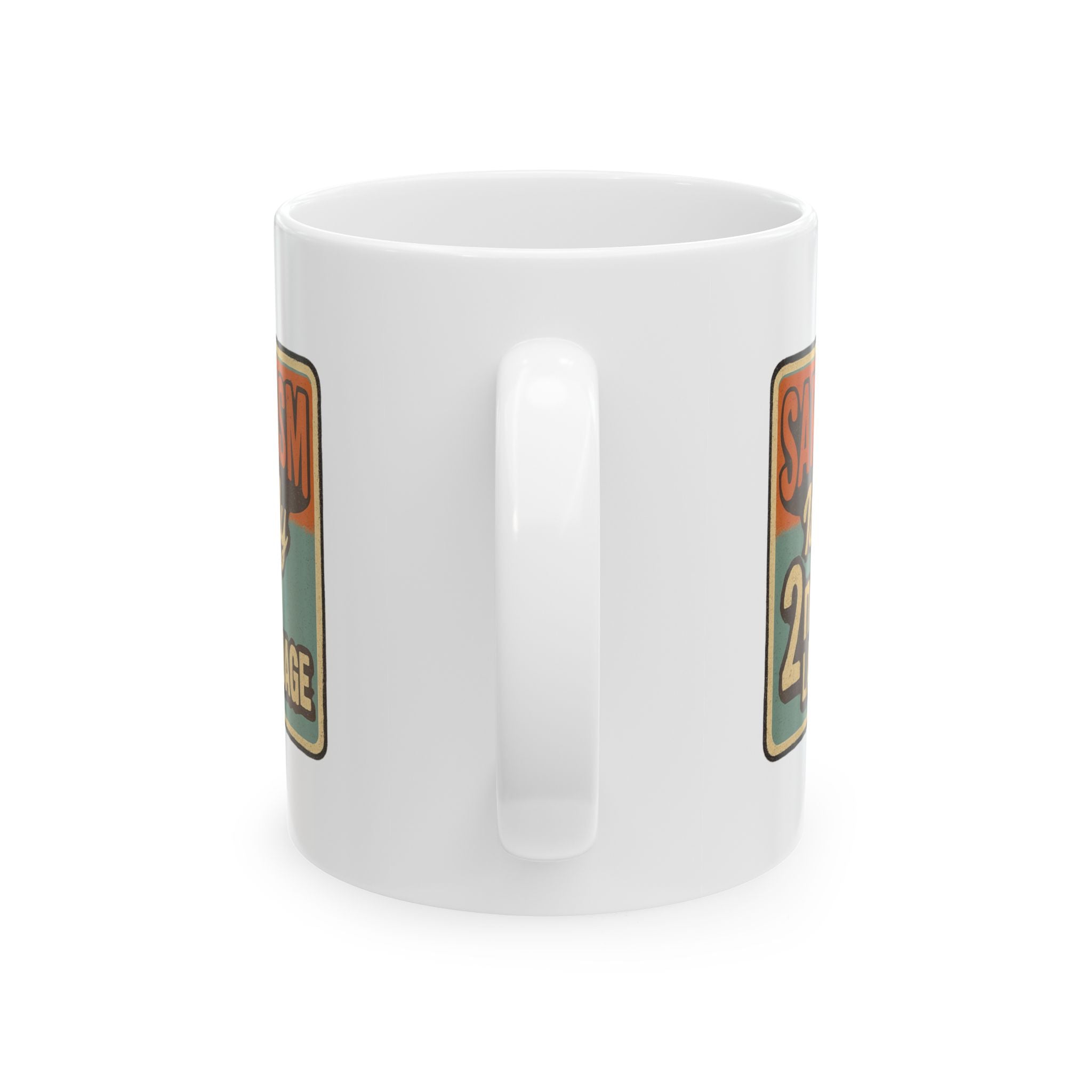 Fluent In Sarcasm And Coffee Coffee Mug | Funny Sarcastic Gift | Ceramic Mug