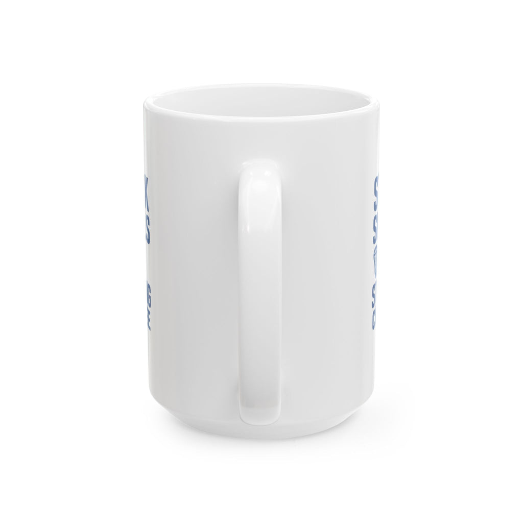 Lacrosse Dad Stick Skills And Strong Coffee Coffee Mug | Gift for Dad | Ceramic Mug