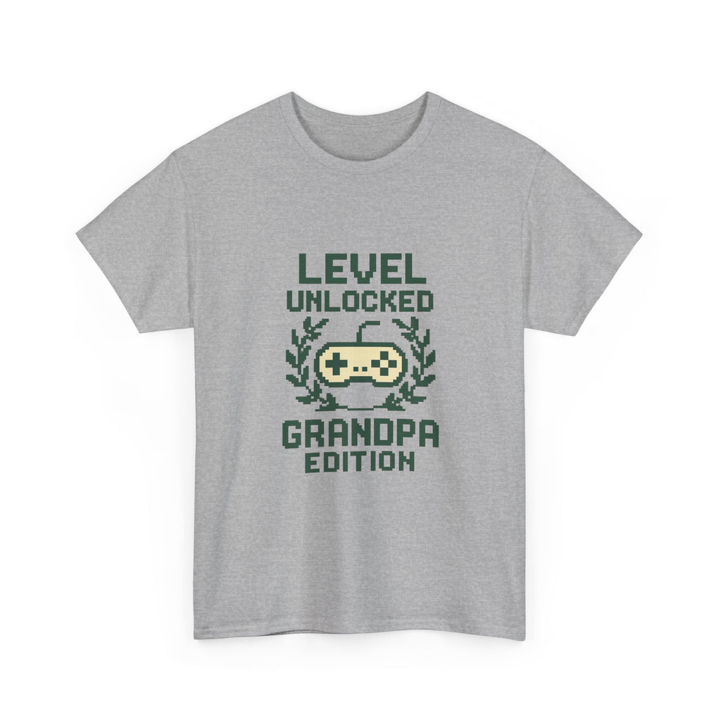 Gamer Grandpa Level Unlocked Grandpa Edition T-Shirt | Gift for Grandpa | Graphic Tee