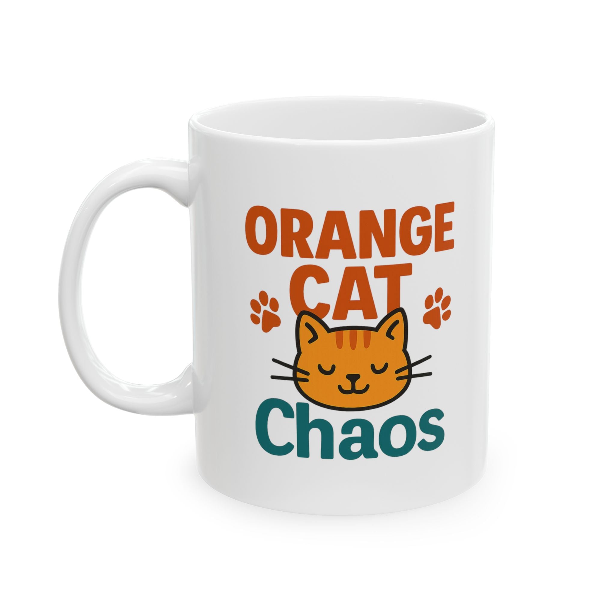 Owned By An Orange Cat Coffee Mug | Cat Lover Gift | Ceramic Mug