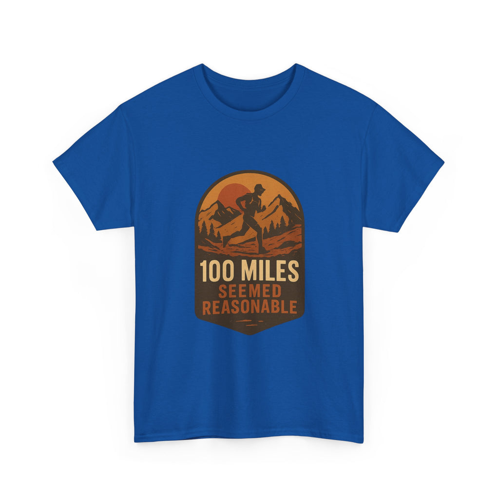 Ultramarathon Runner 100 Miles Seemed Reasonable T-Shirt