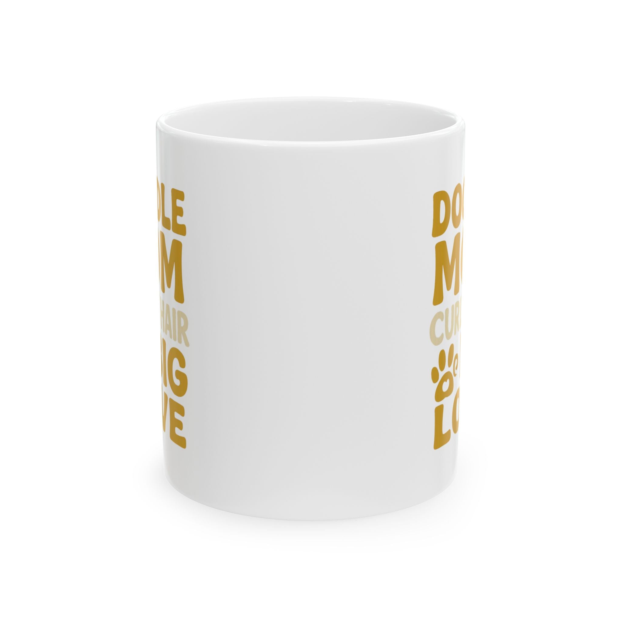 Doodle Mom Curly Hair Big Personality Coffee Mug | Gift for Mom | Ceramic Mug