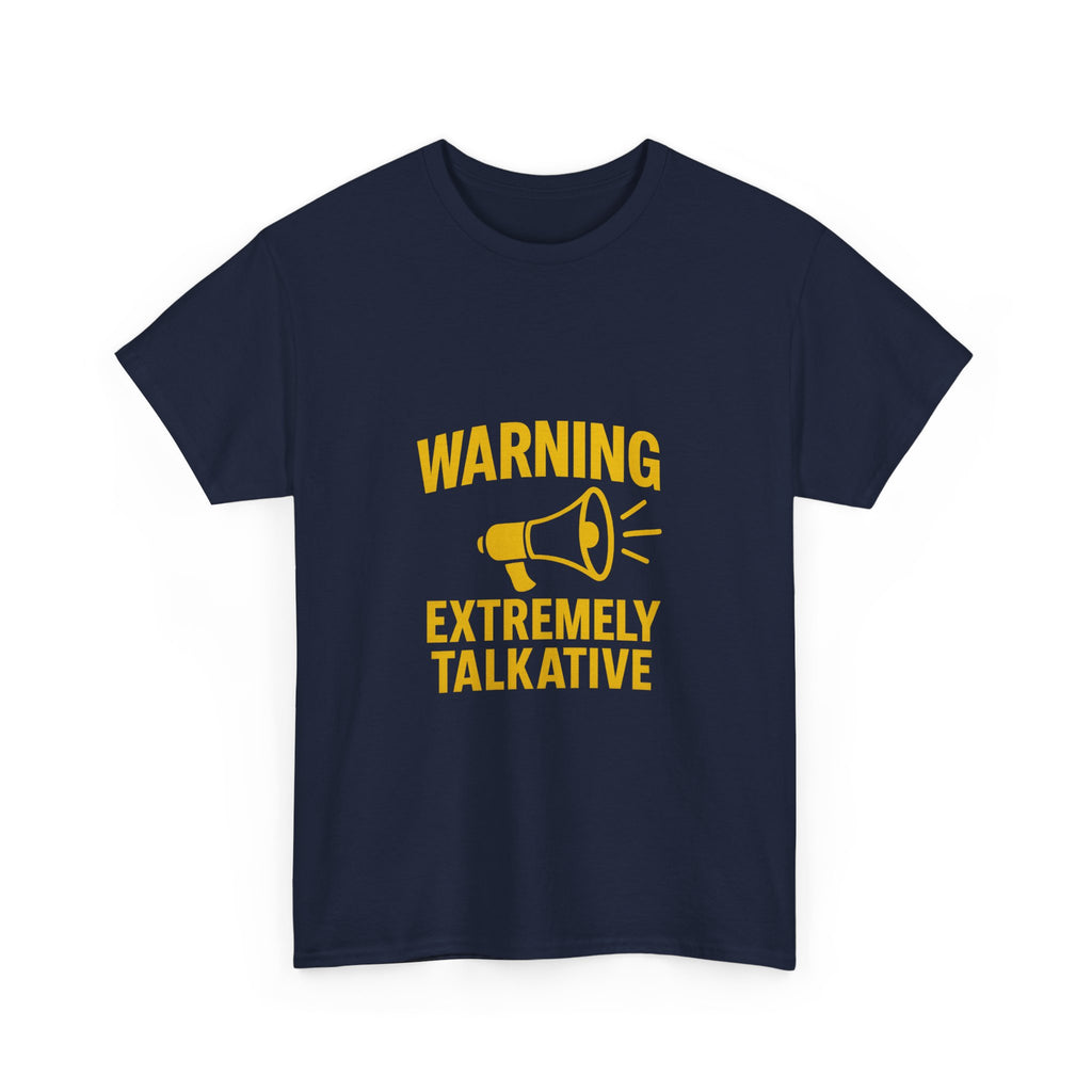 Extrovert Warning Extremely Talkative T-Shirt | Unique Gift | Graphic Tee