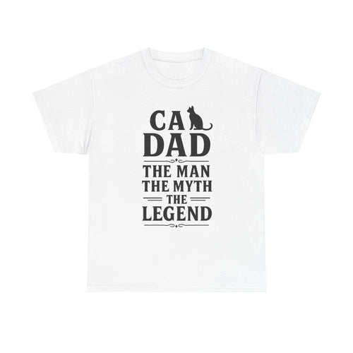 Cat Dad The Man The Myth T-Shirt | Cat Lover Gift | Graphic Tee