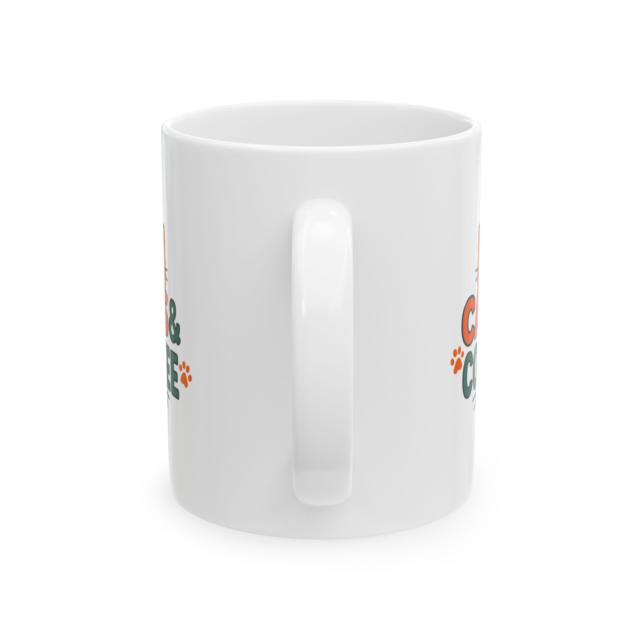 Mornings Are Better With Coffee And Cats Coffee Mug | Cat Mom Humor | Ceramic Mug