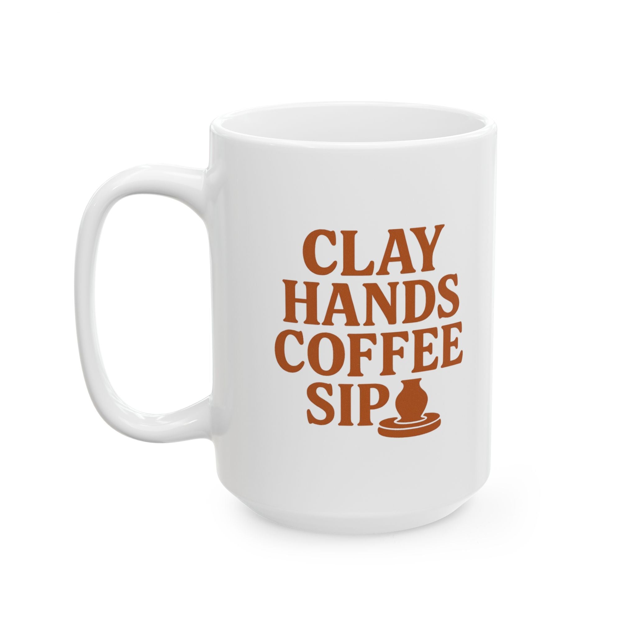 Pottery Maker Clay Hands Coffee Sip Coffee Mug | Coffee Lover Gift | Ceramic Mug