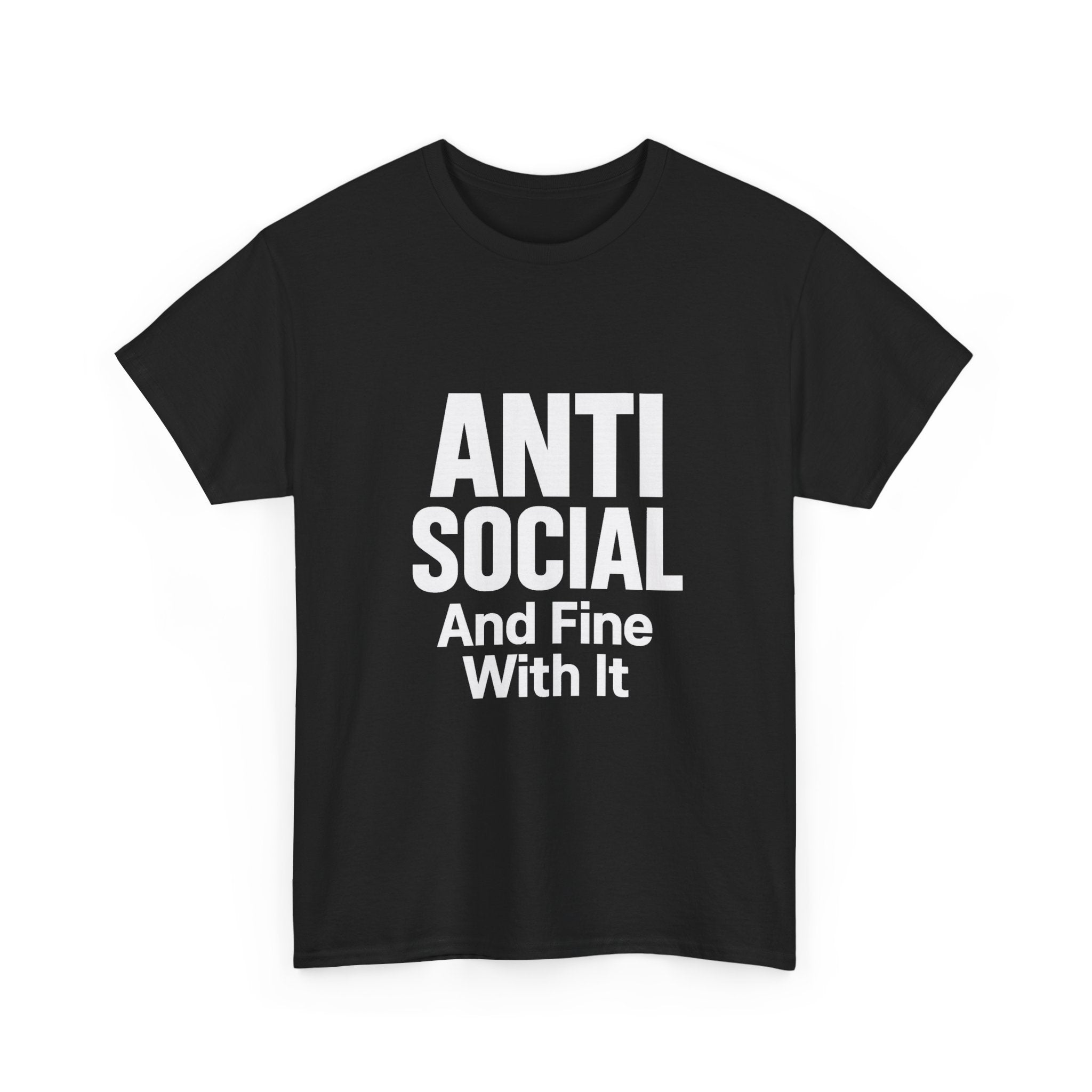 Professionally Anti Social T-Shirt | Introvert Humor Gift | Graphic Tee
