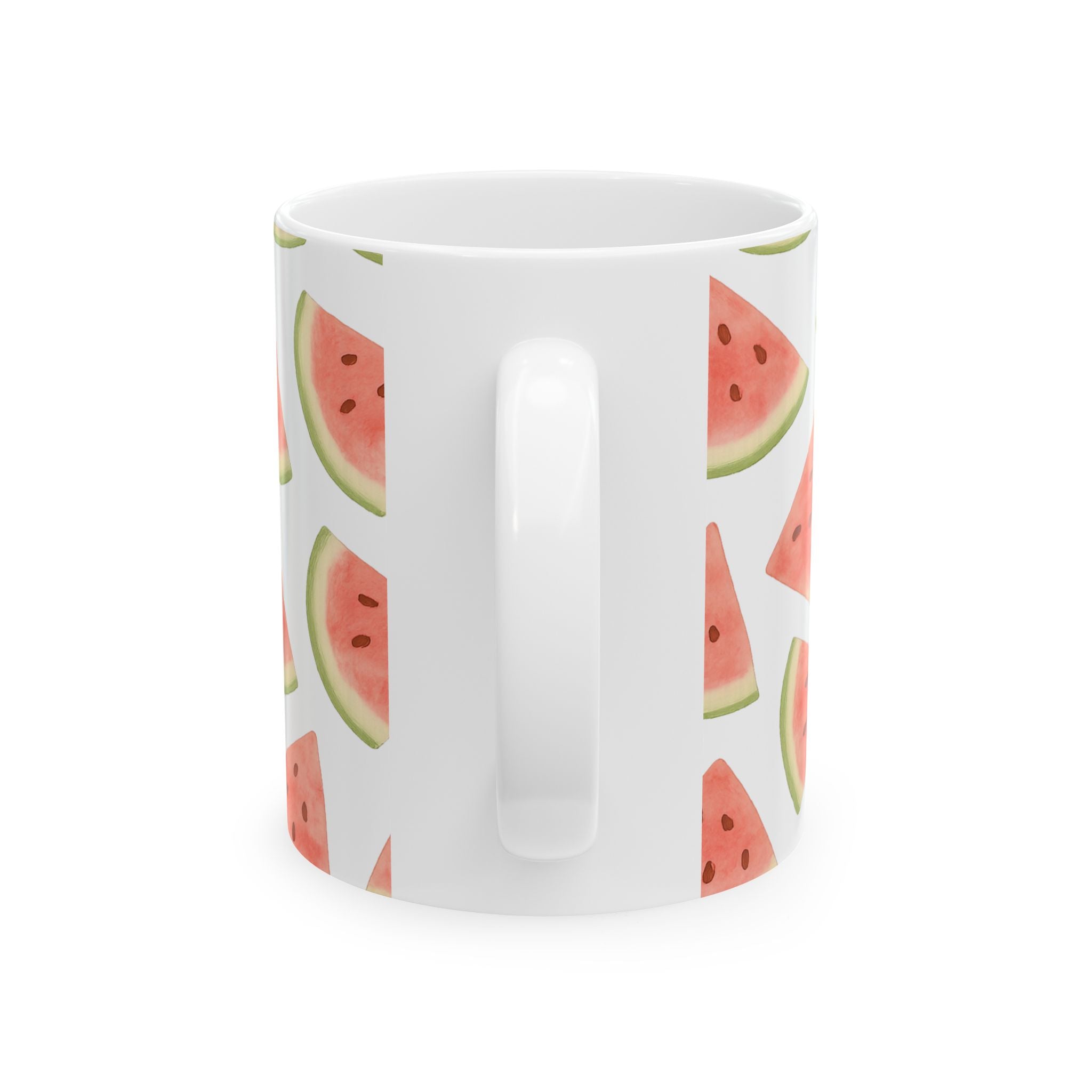 Watercolor Watermelon Slices Full Wrap Coffee Mug | Fruit Gift | Ceramic Mug