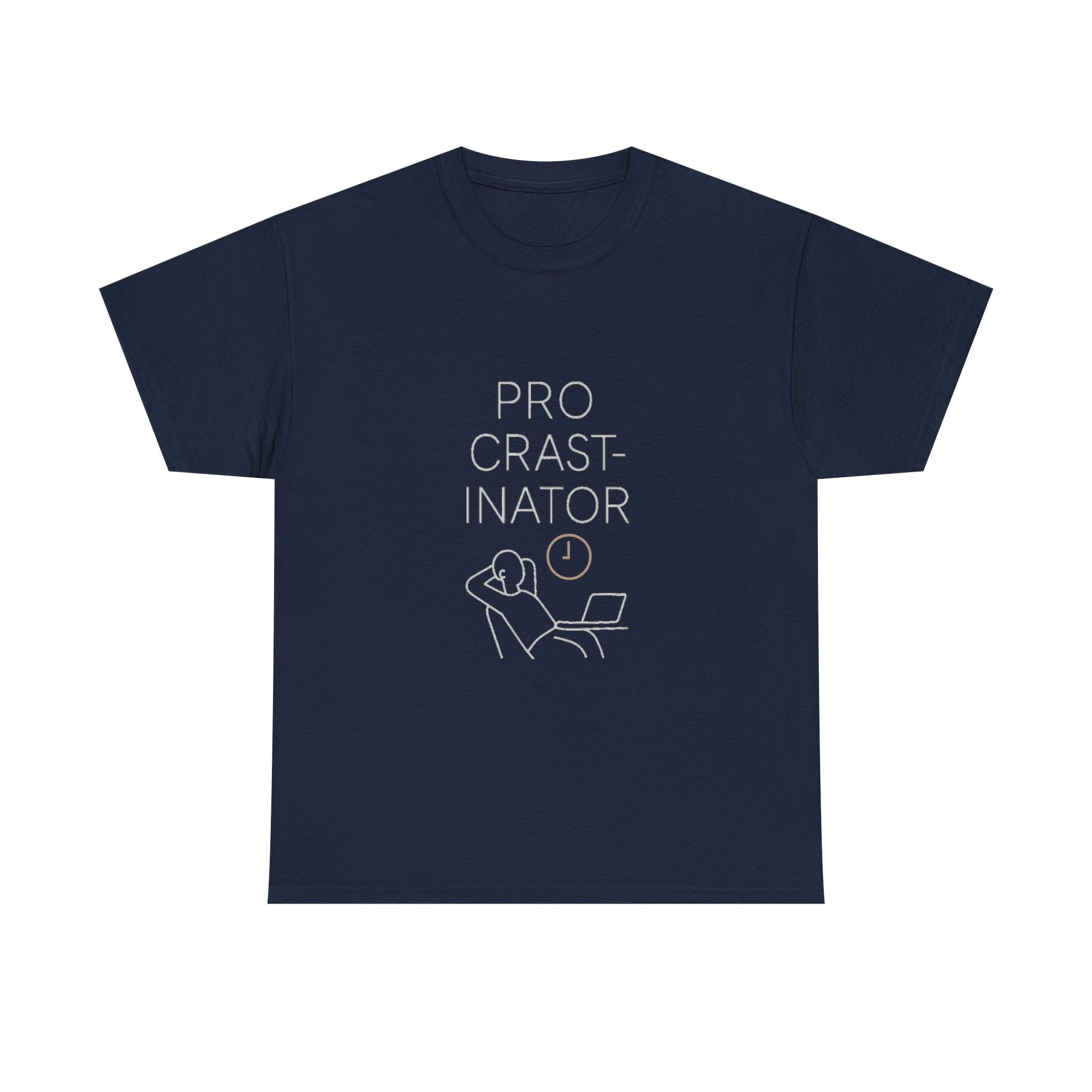 Powered By Procrastination T-Shirt | Funny Procrastinator Gift | Graphic Tee