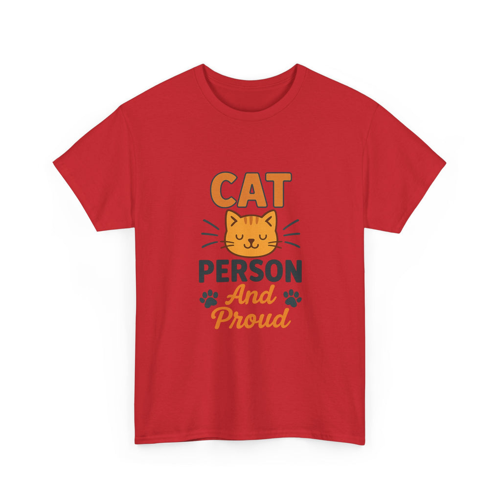 Cat Person Warning May Talk About Cats T-Shirt | Funny Cat Humor | Graphic Tee