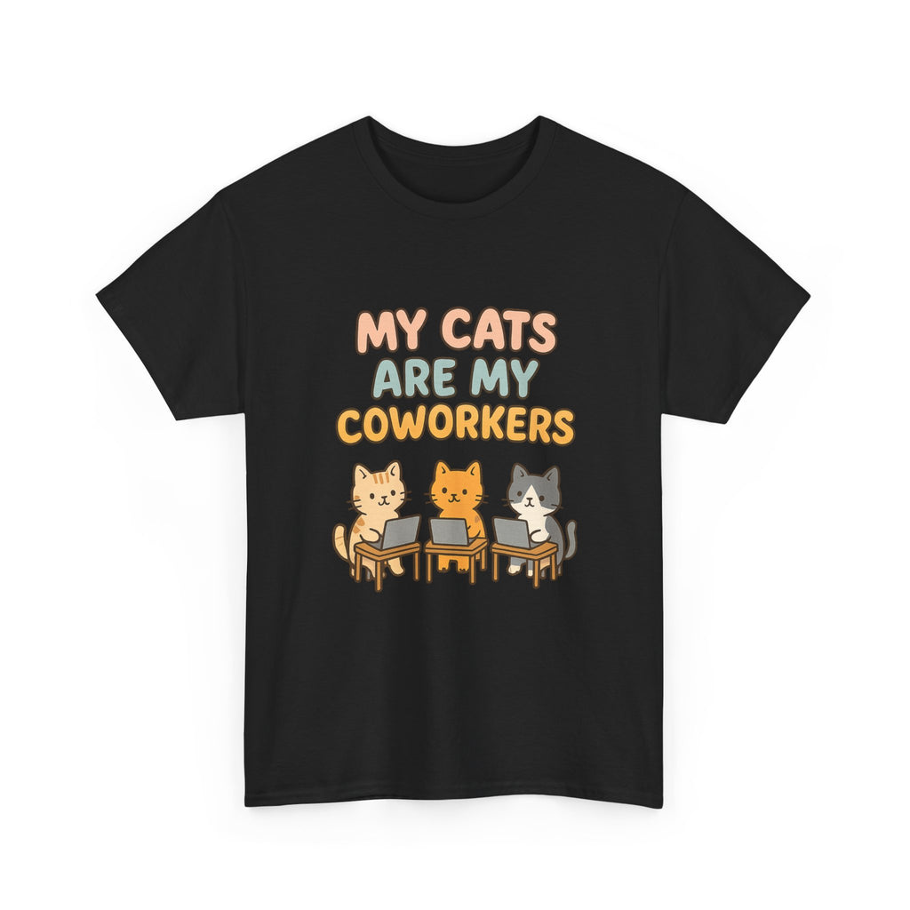 My Cats Are My Coworkers T-Shirt | Cat Lover Gift | Graphic Tee