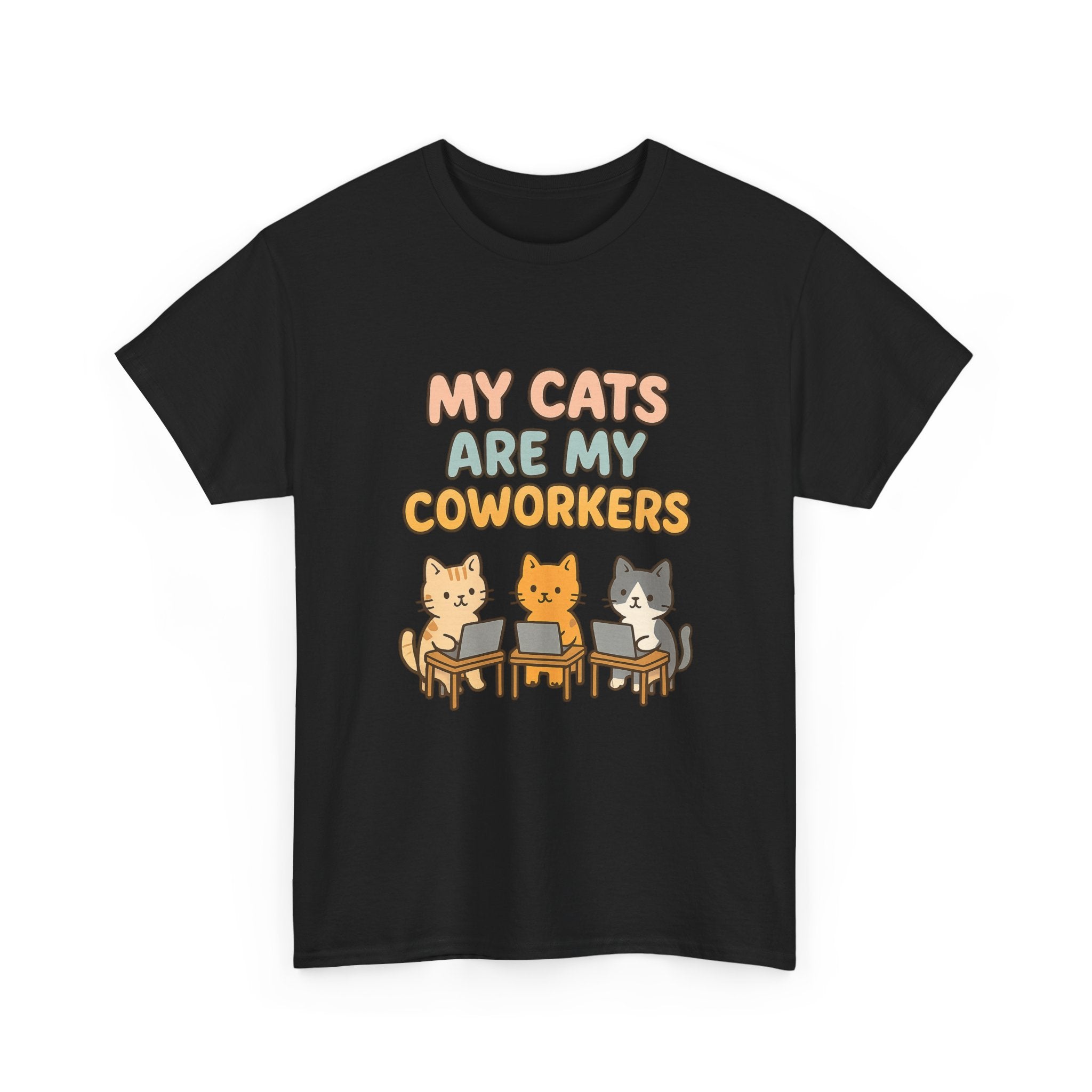 My Cats Are My Coworkers T-Shirt | Cat Lover Gift | Graphic Tee