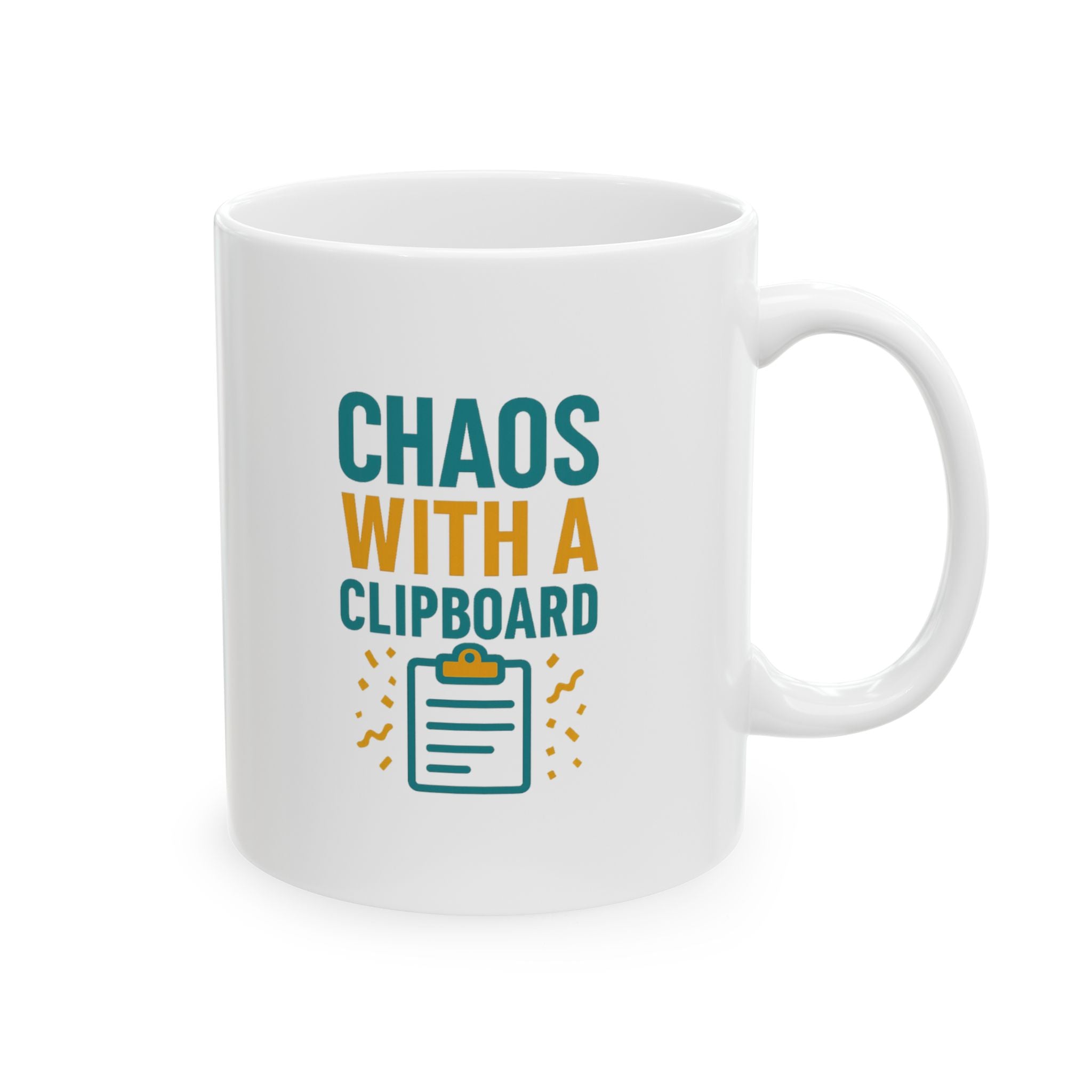 Event Planner Chaos With A Clipboard Coffee Mug | Unique Gift | Ceramic Mug