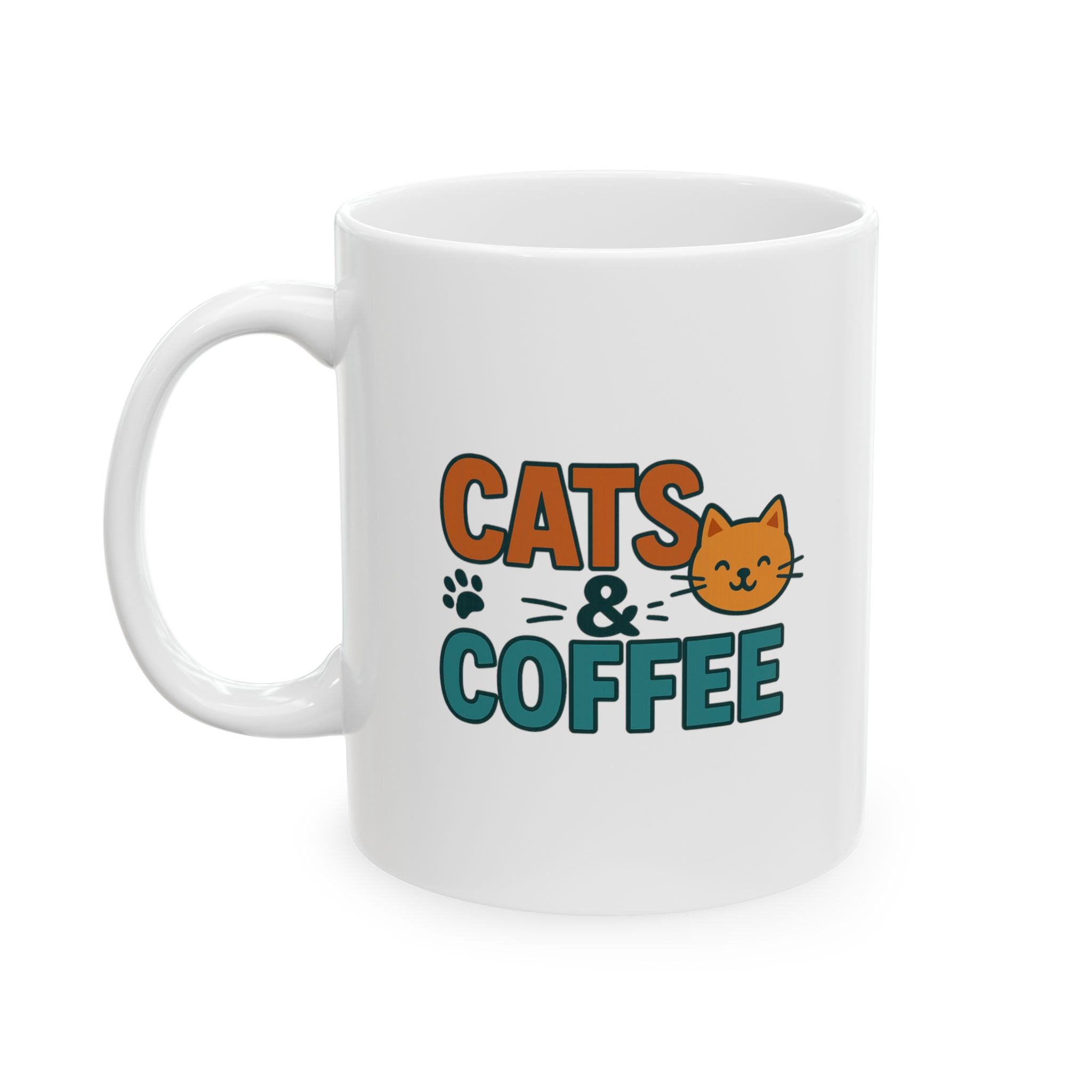 Coffee First Cats Forever Coffee Mug | Cat And Coffee Lover | Ceramic Mug
