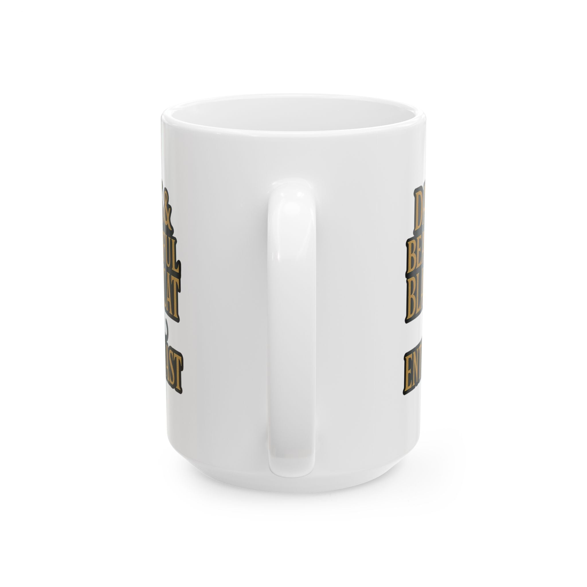 Black Cat Enthusiast Dark And Beautiful Coffee Mug | Cat Lover Gift | Ceramic Mug