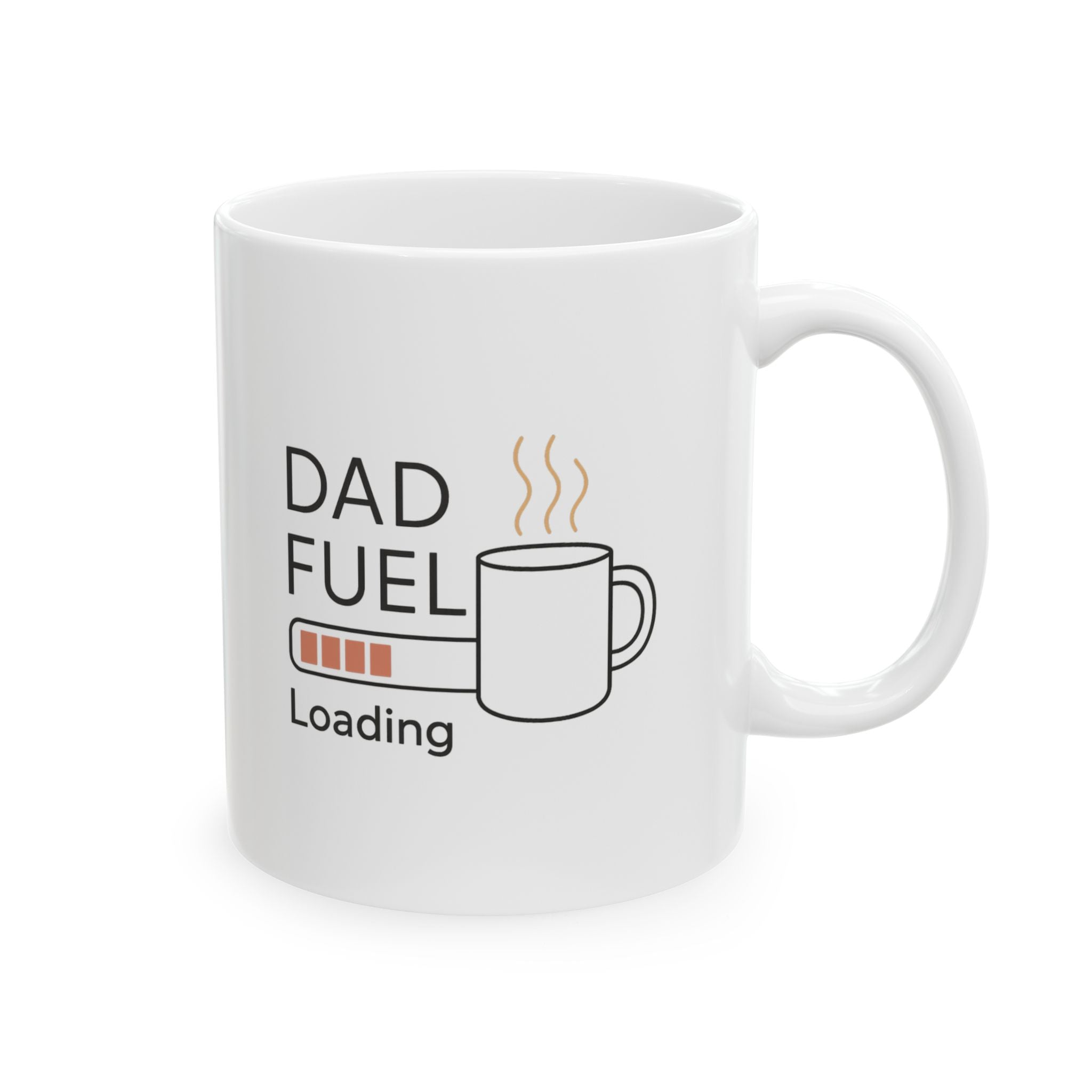 Dad Fuel Activated Status Go Coffee Mug | Funny Dad Coffee Gift | Ceramic Mug