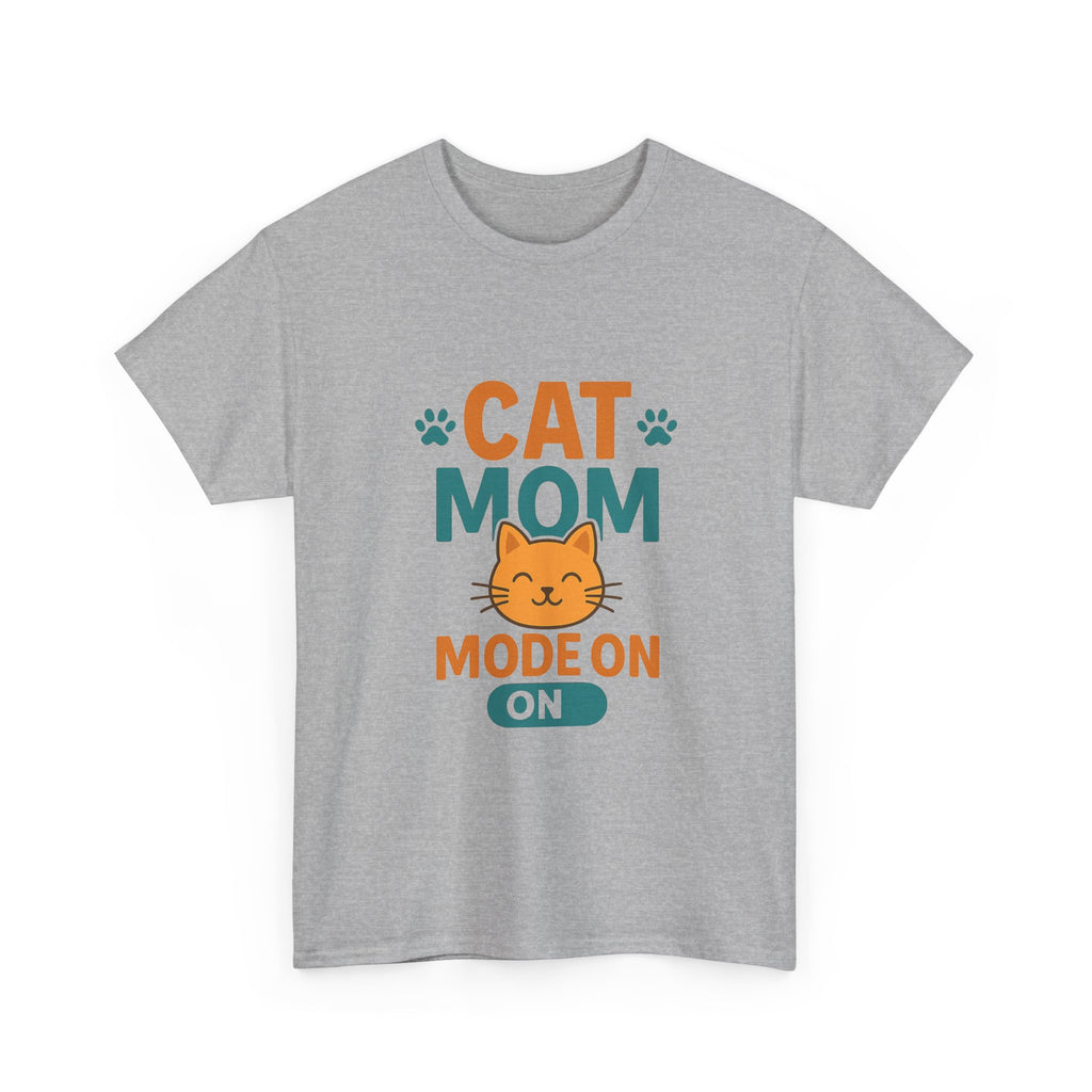 Fueled By Coffee And Cat Cuddles T-Shirt | Cat Mom Gift | Graphic Tee
