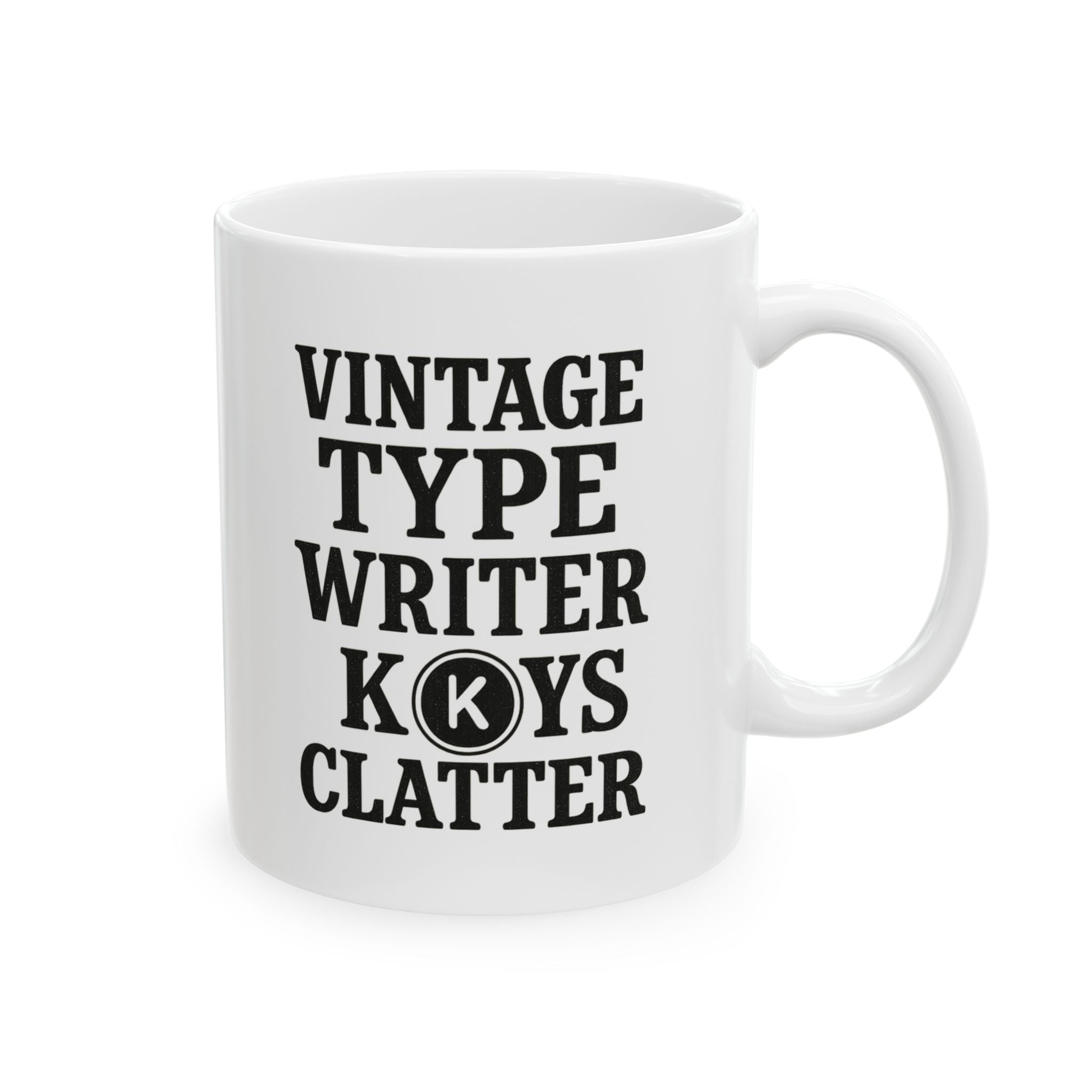 Vintage Typewriter Collector Keys And Coffee Clatter Coffee Mug | Coffee Lover Gift | Ceramic Mug