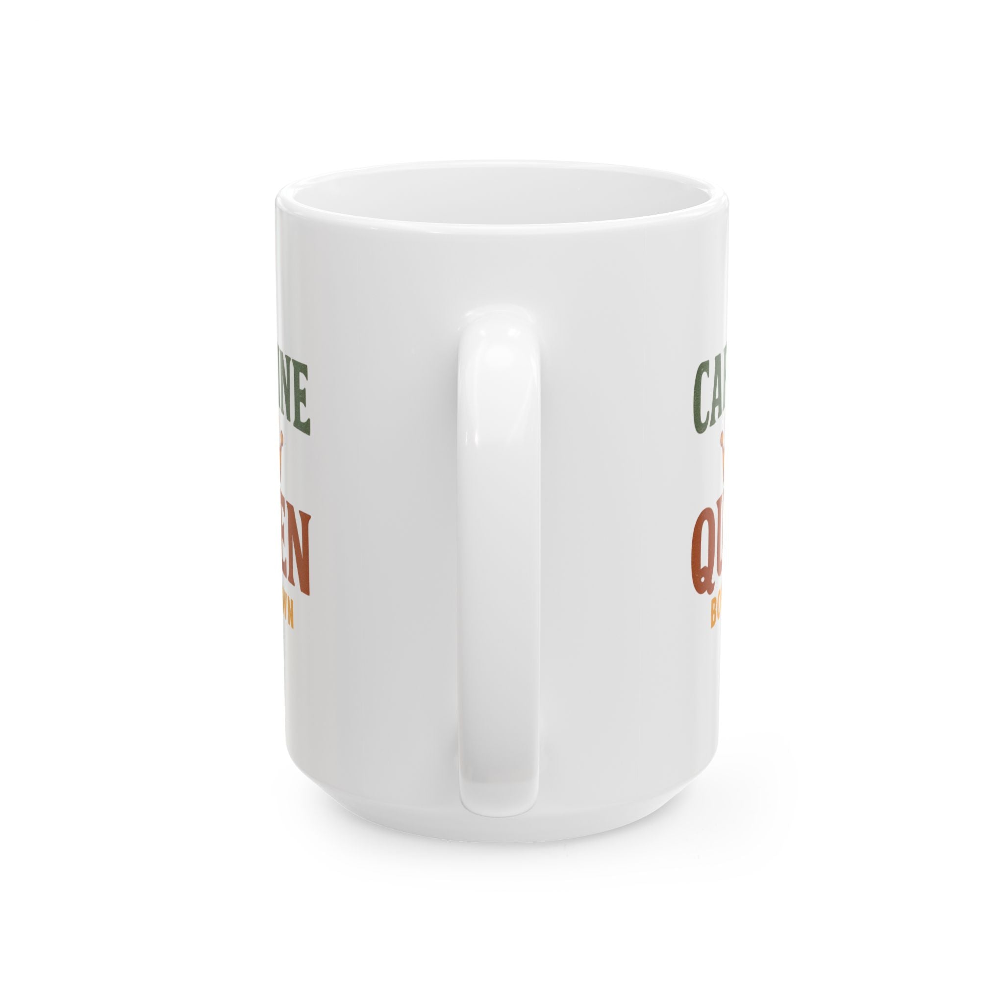 Official Caffeine Queen On Duty Coffee Mug | Funny Coffee Humor | Ceramic Mug