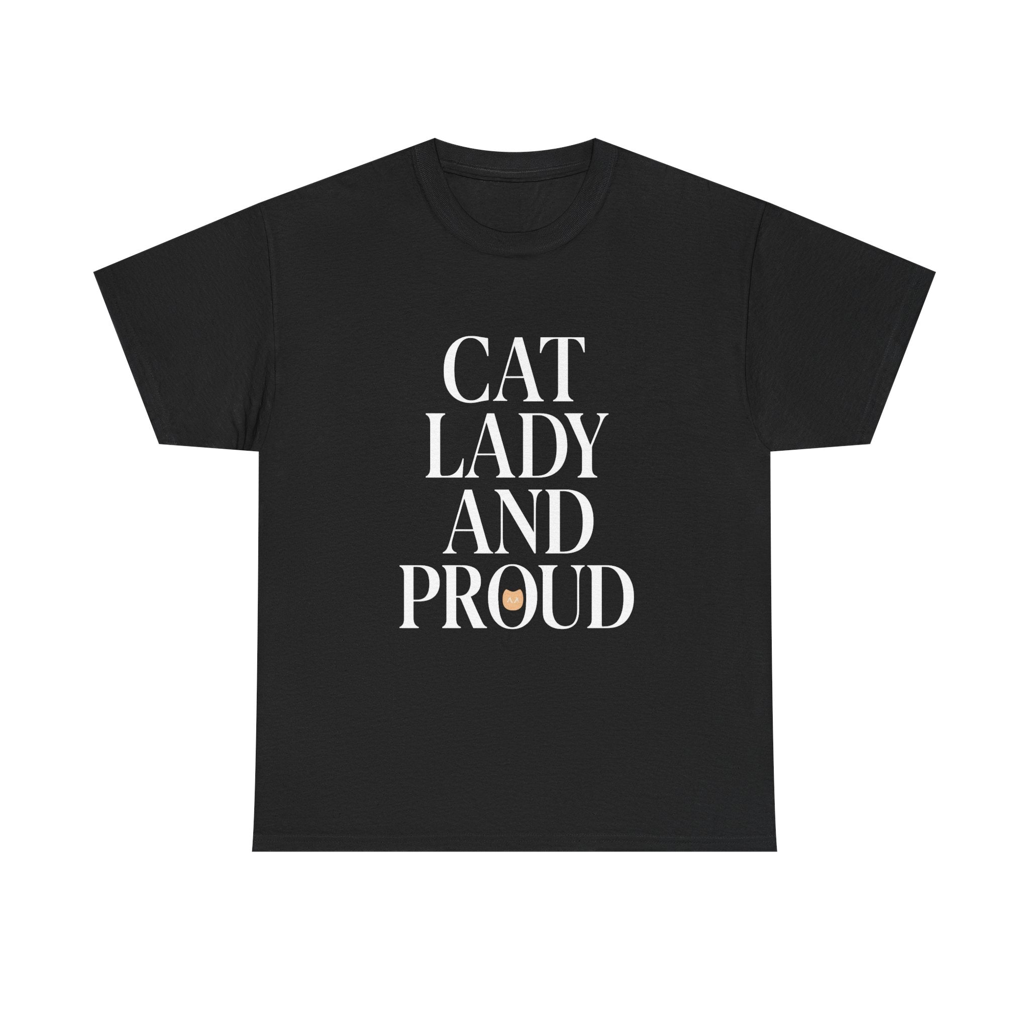 Cat Lady and Proud T-Shirt | Cat Lover Gift | Graphic Tee