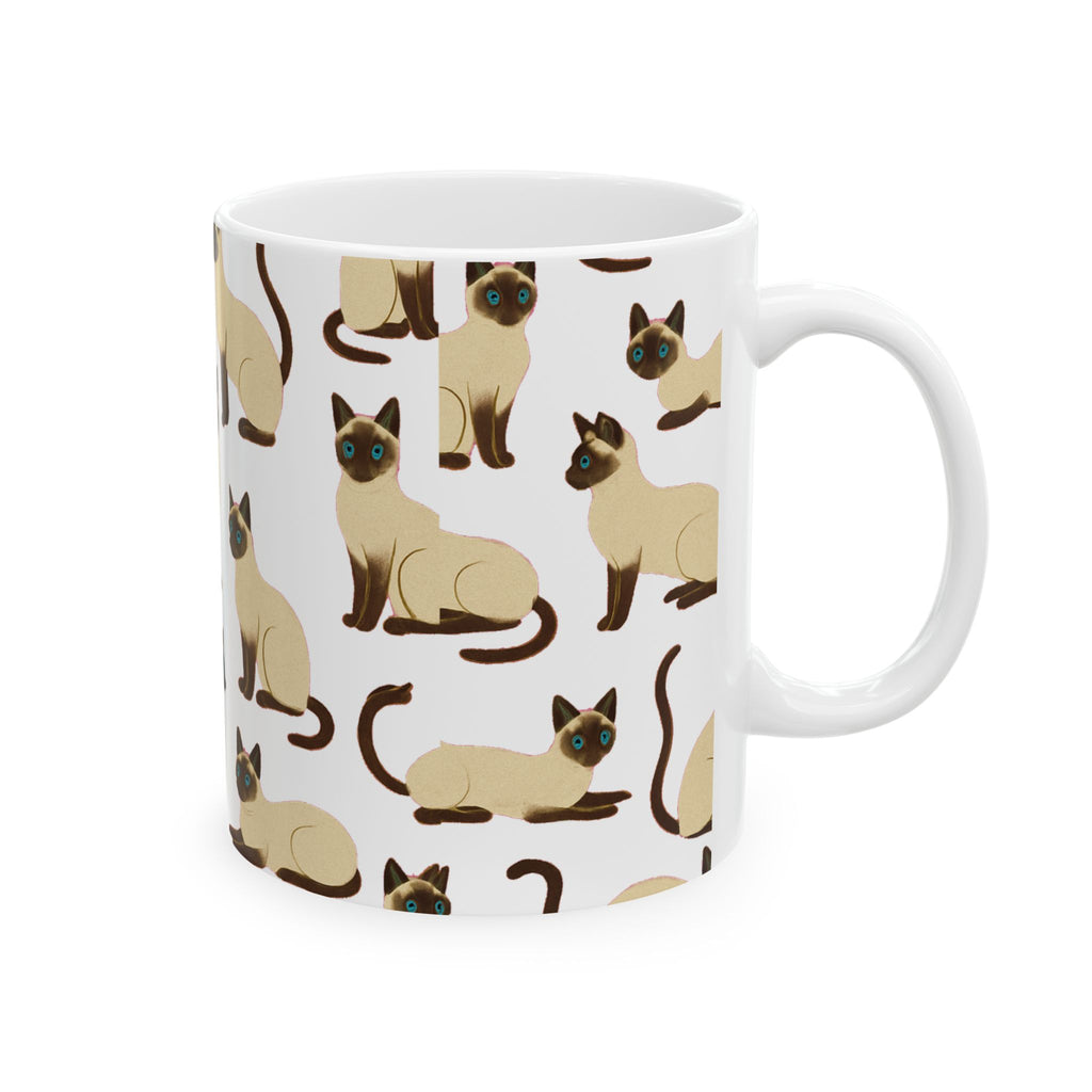 Siamese Cat Coffee Mug | Cat Lover Gift | Ceramic Mug
