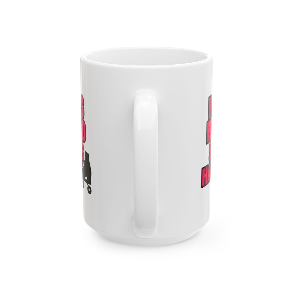 Roller Derby Queen Hits Hard Sips Harder Coffee Mug | Unique Gift | Ceramic Mug