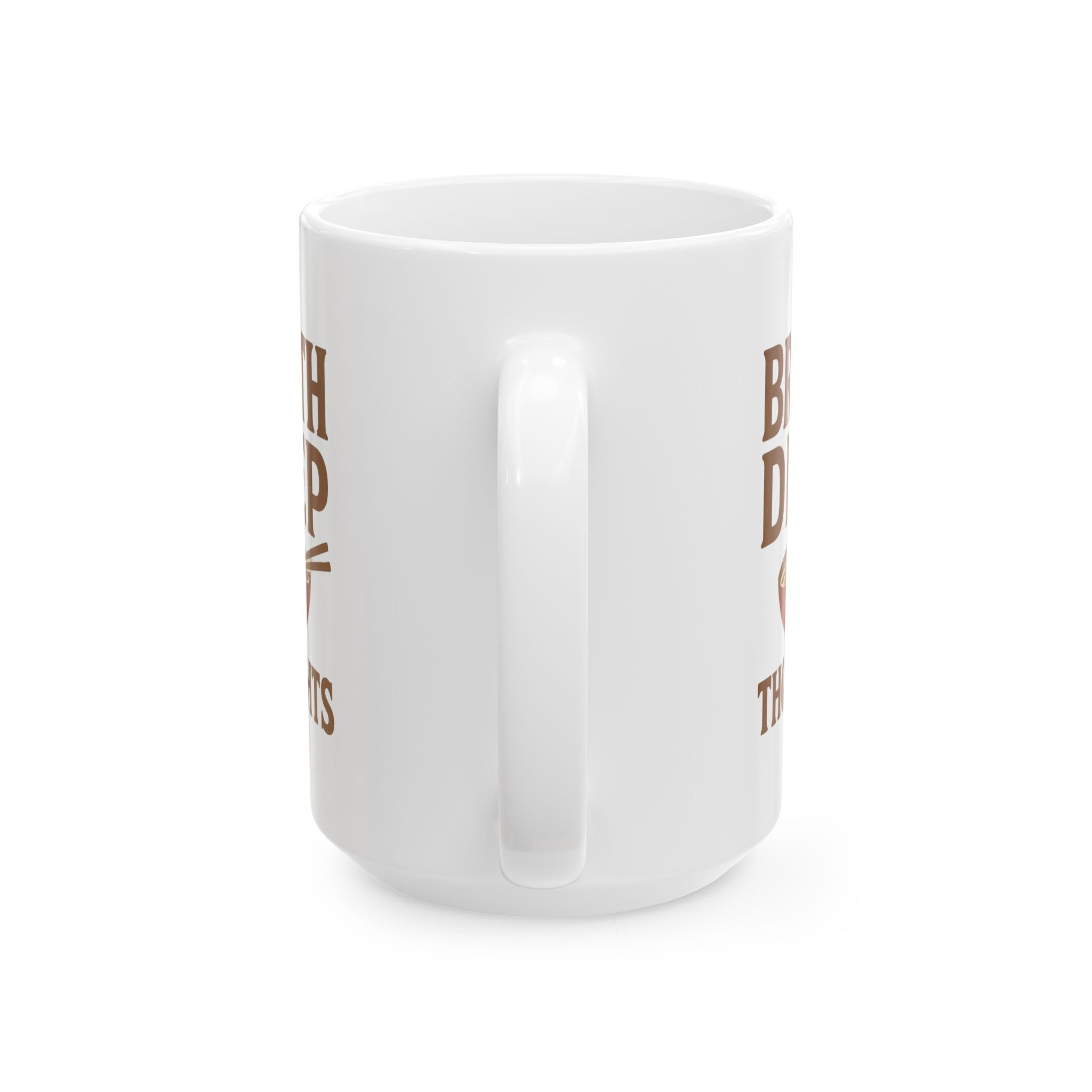 Ramen Noodle Philosopher Broth Deep Thoughts Coffee Mug | Unique Gift | Ceramic Mug