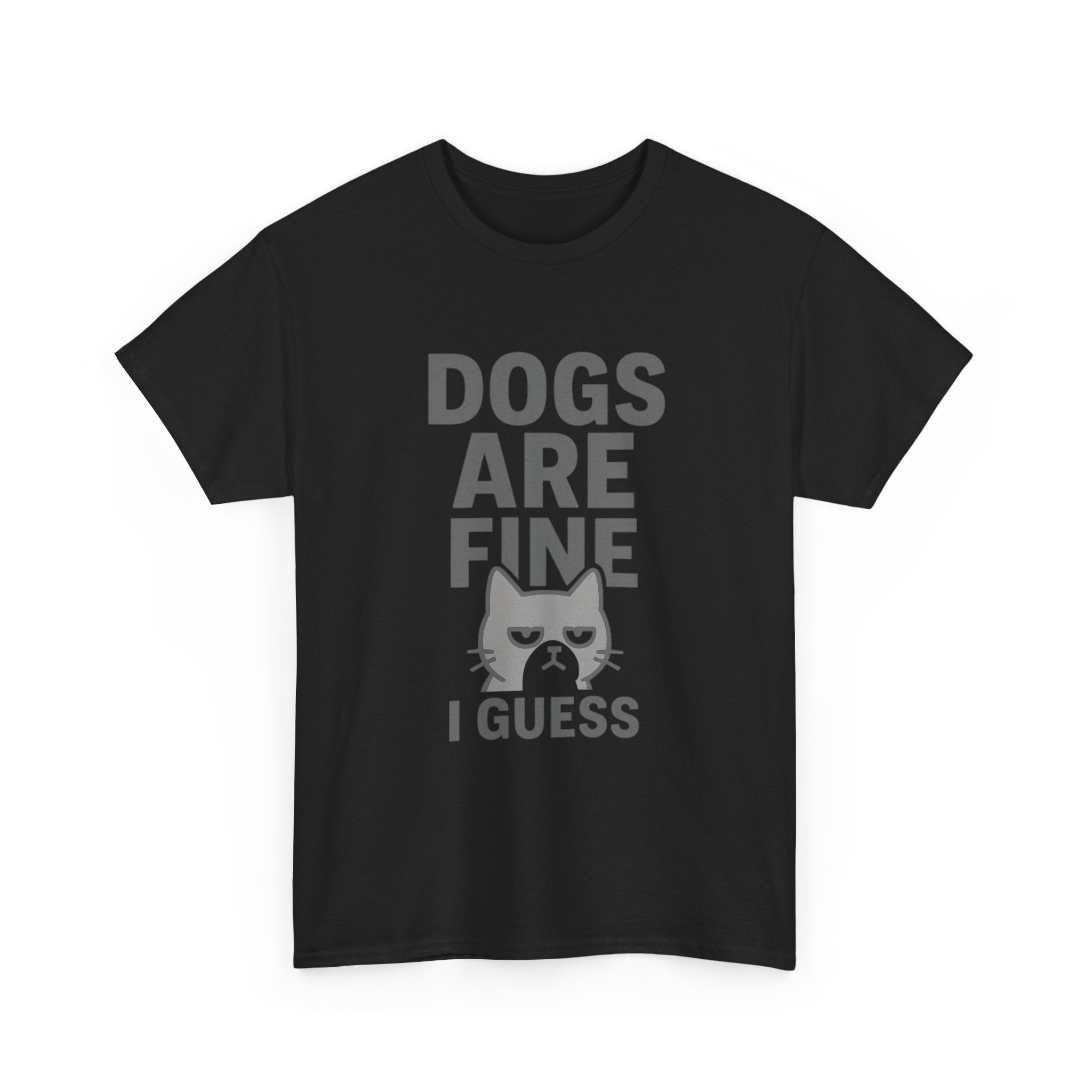 Cat Person Dogs Are Fine I Guess T-Shirt | Cat Lover Gift | Graphic Tee
