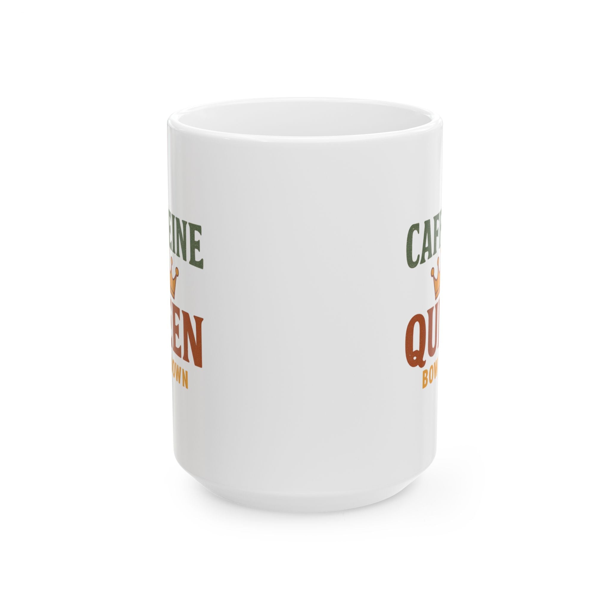 Official Caffeine Queen On Duty Coffee Mug | Funny Coffee Humor | Ceramic Mug
