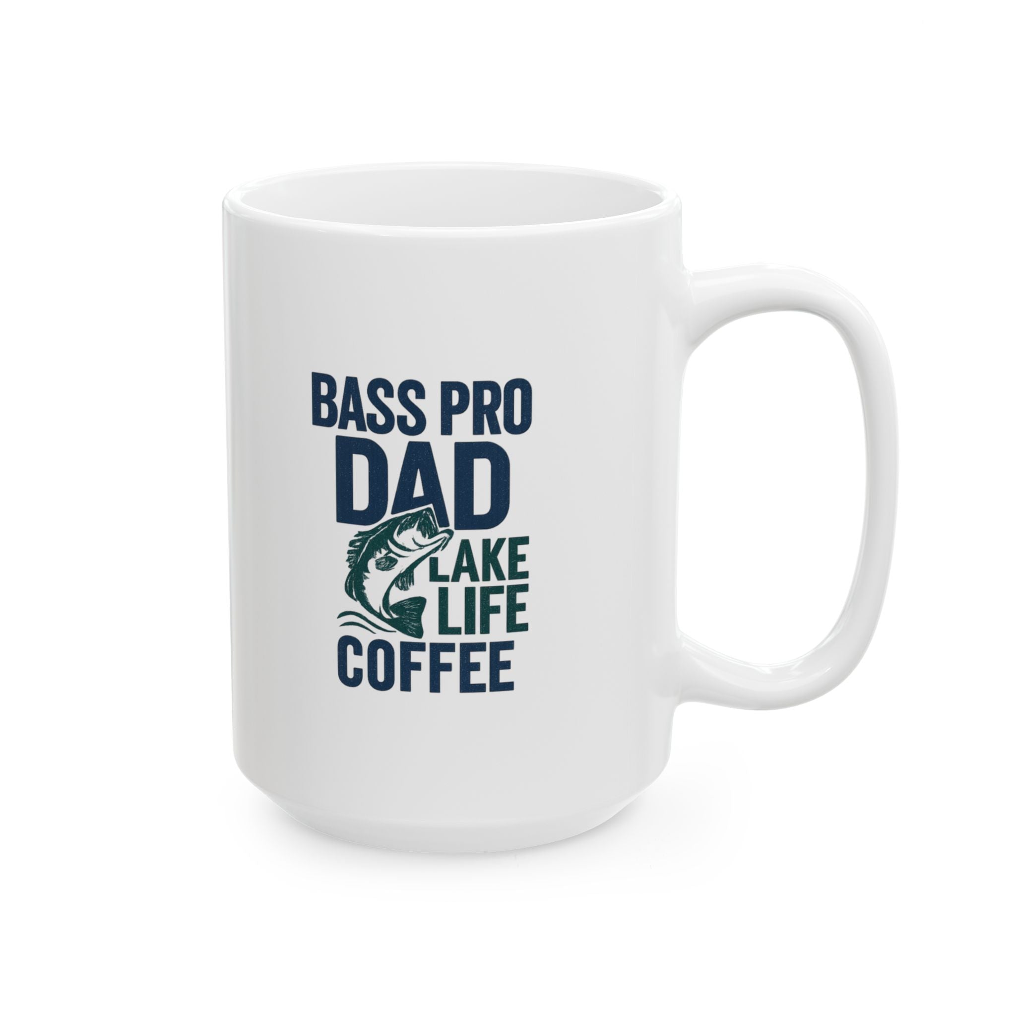 Bass Pro Dad Lake Life Coffee Coffee Mug | Gift for Dad | Ceramic Mug