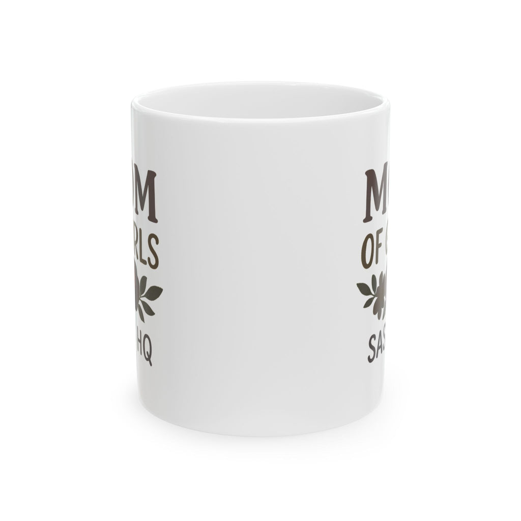 Three Girls One Mom Send Coffee Coffee Mug | Funny Girl Mom Gift | Ceramic Mug