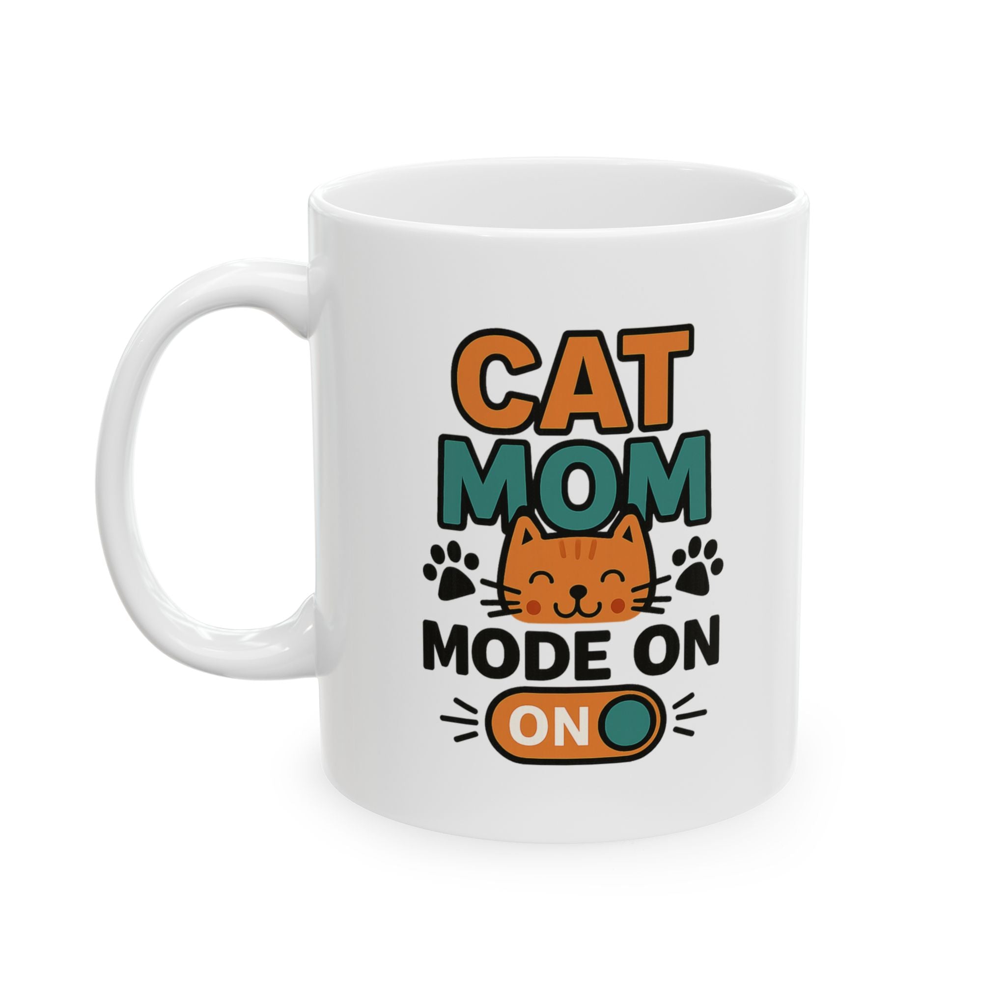 Life Is Better With A Cat Coffee Mug | Cat Mom Appreciation | Ceramic Mug