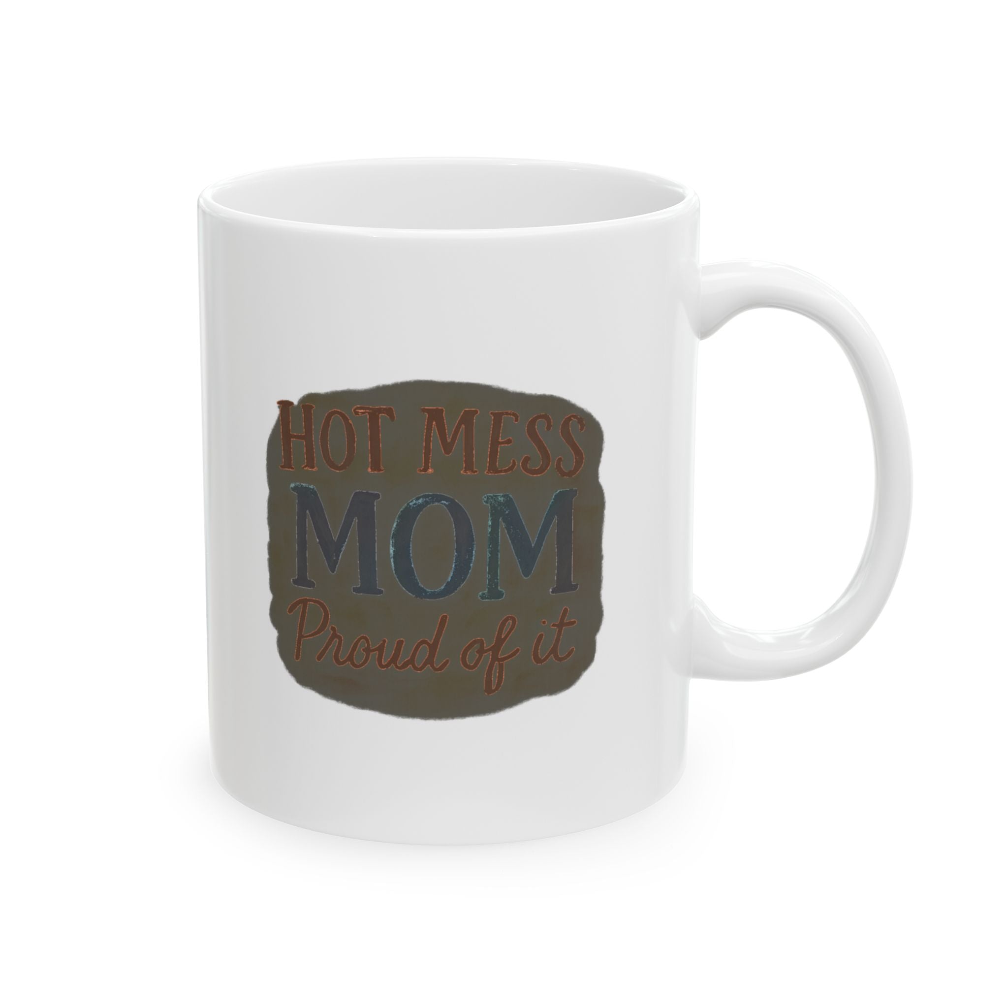 Hot Mess Mom But My Kids Are Clean Coffee Mug | Funny Mom Humor | Ceramic Mug
