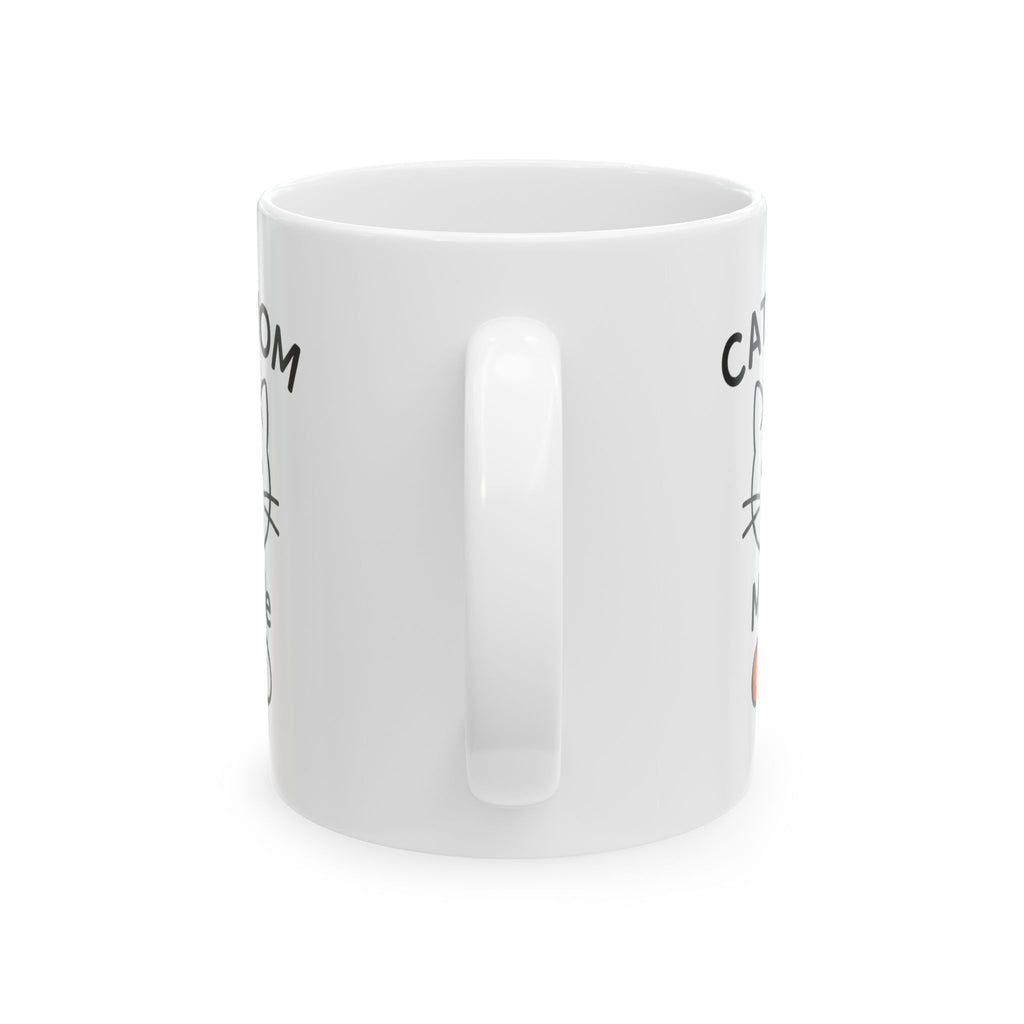 Cat Hair Is My Glitter Coffee Mug | Cat Mom Humor | Ceramic Mug