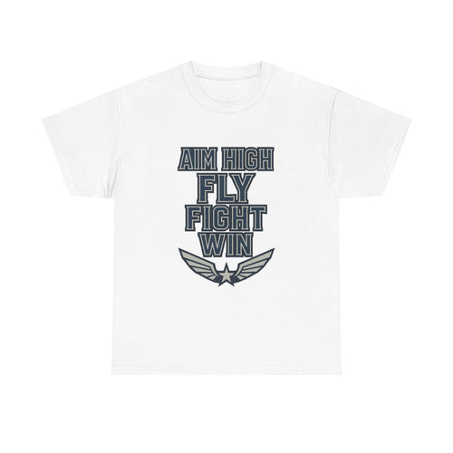 Air Force Veteran Aim High Fly Fight Win T-Shirt | Veteran Gift | Graphic Tee