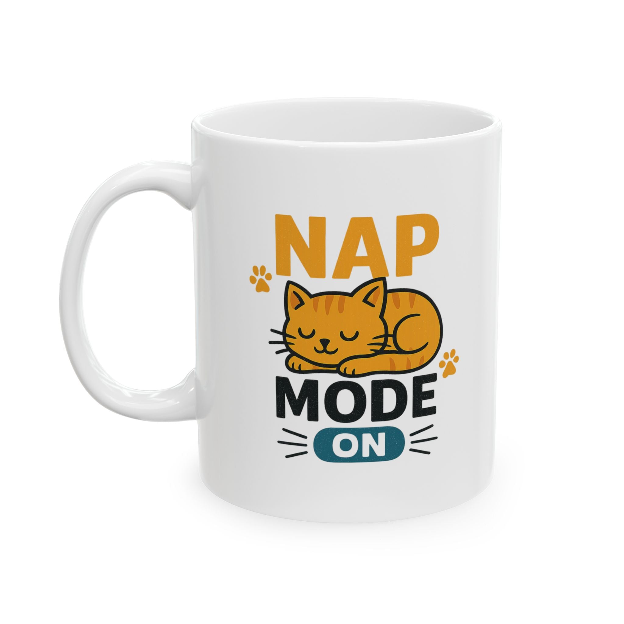 Cat Nap Mode Loading Coffee Mug | Funny Cat Gift | Ceramic Mug