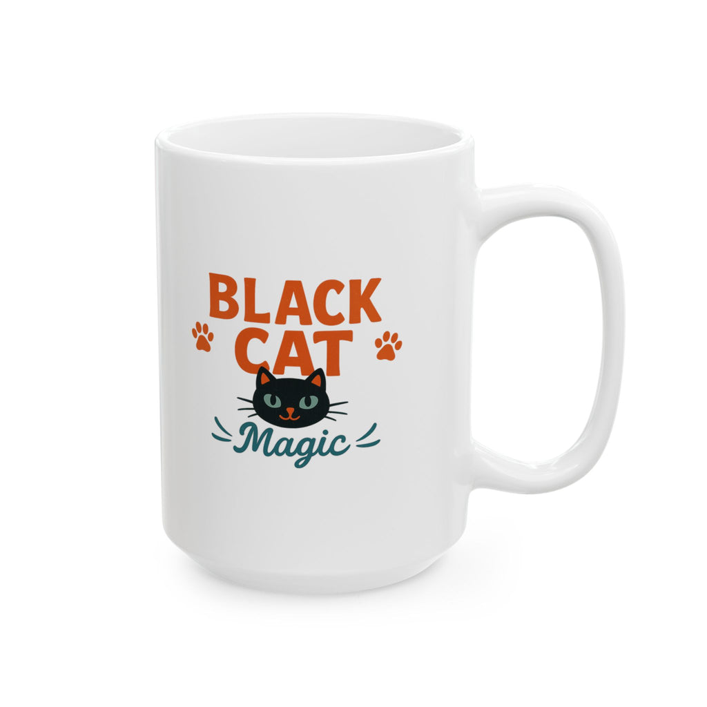 Life Is Blacker With A Black Cat Coffee Mug | Funny Cat Gift | Ceramic Mug