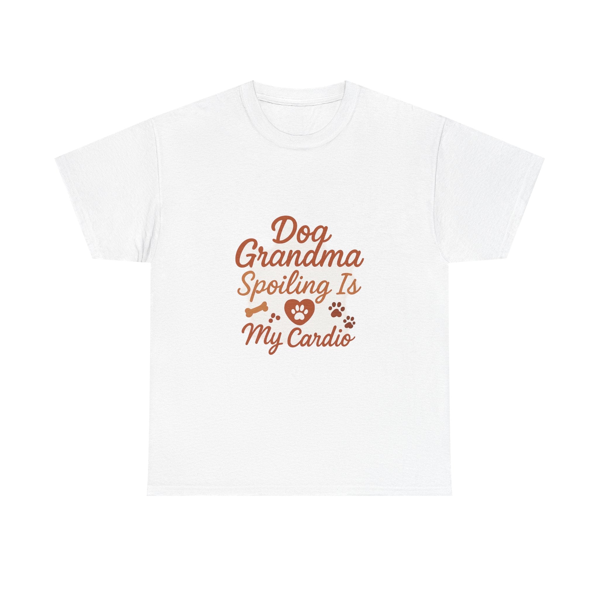 Dog Grandma Spoiling Is My Cardio T-Shirt | Dog Lover Gift | Graphic Tee