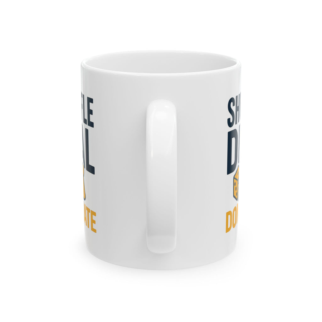 Board Game Night Host Shuffle Deal Dominate Coffee Mug | Unique Gift | Ceramic Mug