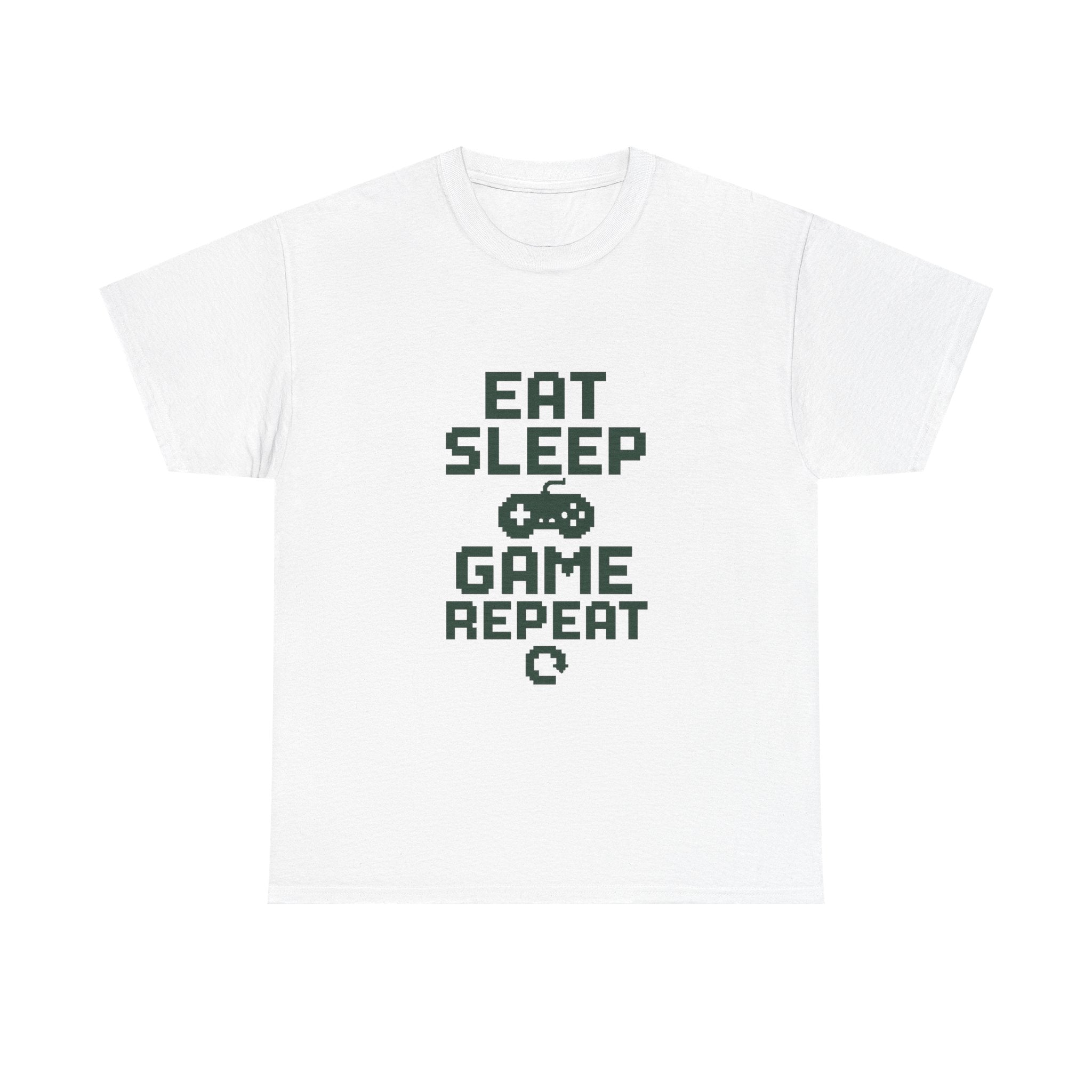 Gamer Eat Sleep Game Repeat T-Shirt | Unique Gift | Graphic Tee